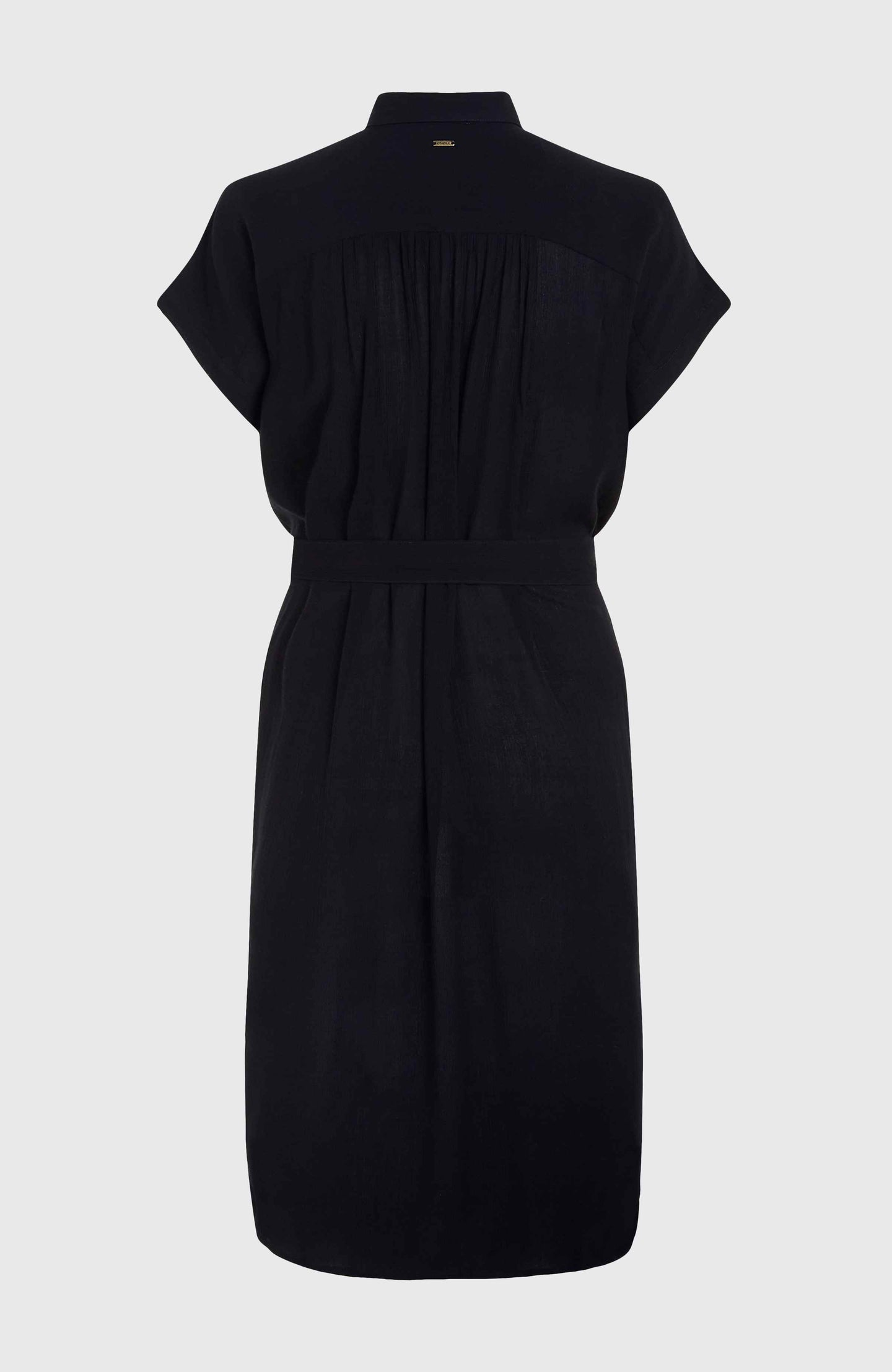 Cali Beach Shirt Dress - Black Out