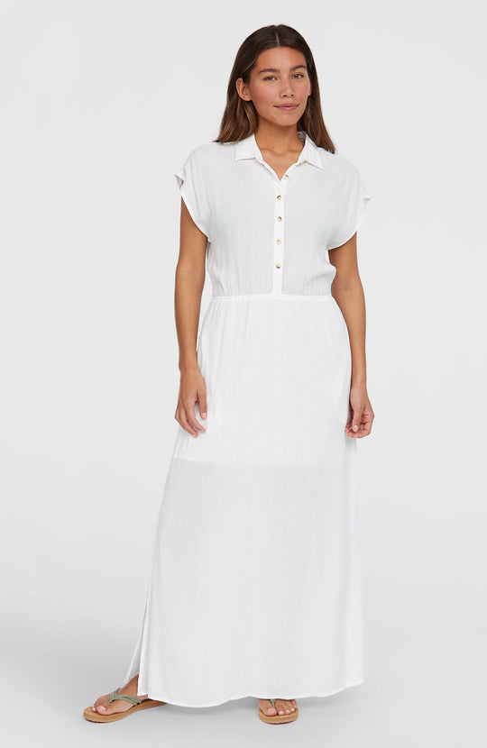 Lori Maxi Shirt Dress - Snow White