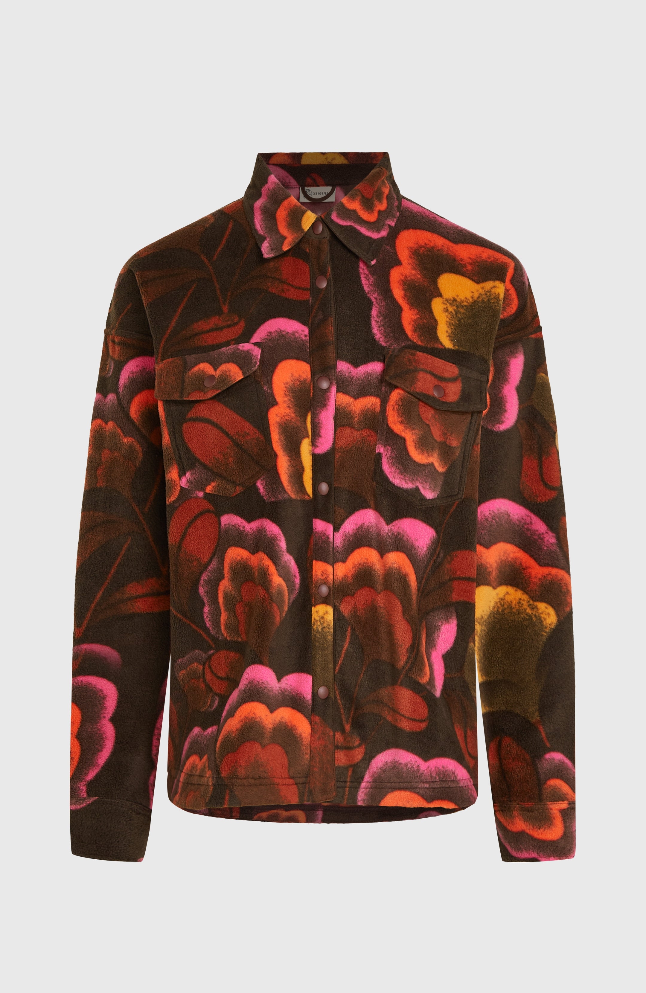 O'Riginals Superfleece Shirt - Brown Originals Flower
