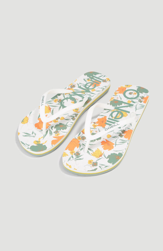 Profile Graphic Sandals - White Bluemchen