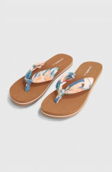 Ditsy Sun Sandals - Blue Painted Tropics