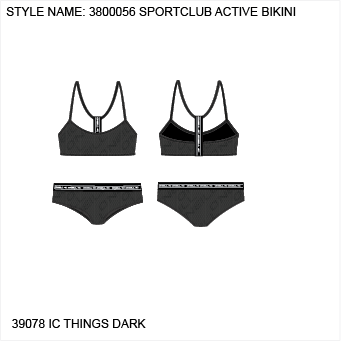 Sportclub Active Bikini - Black IC Things Dark
