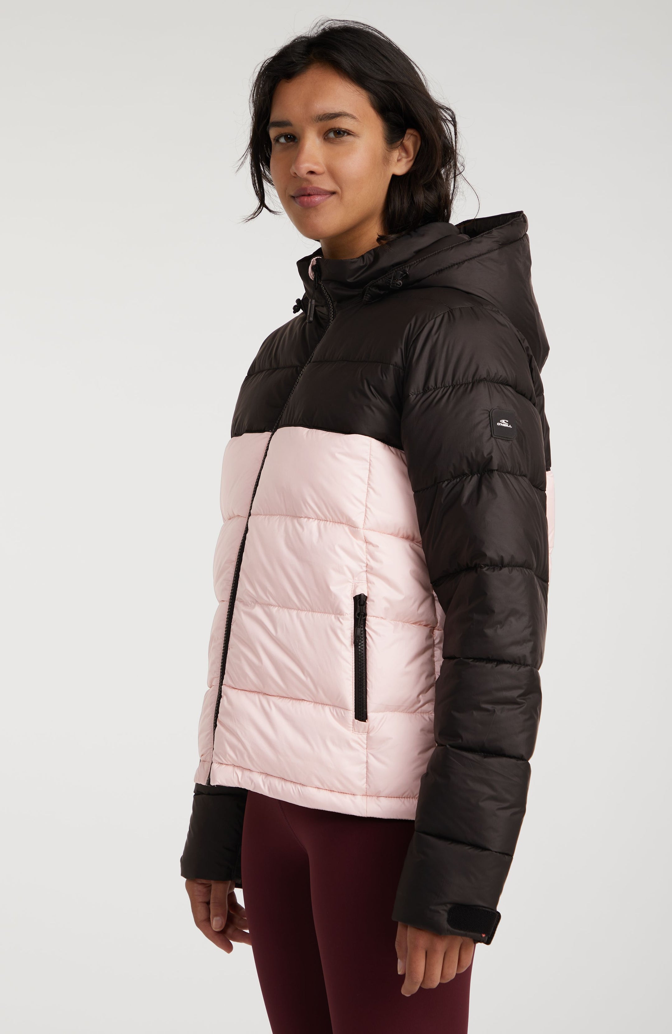 O'Riginals Puffer Jacket - Peach Whip Colour Block