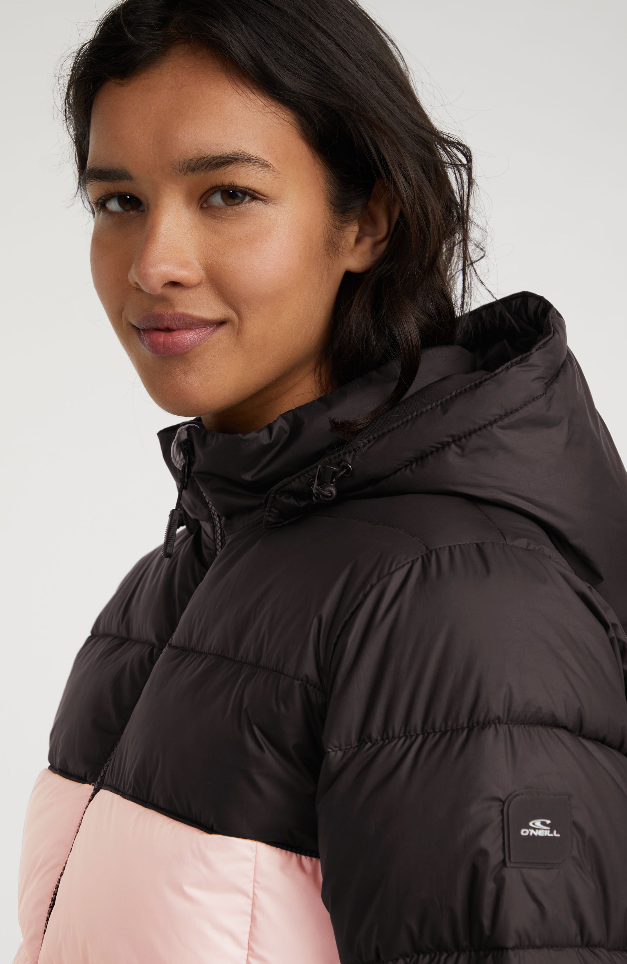 O'Riginals Puffer Jacket - Peach Whip Colour Block