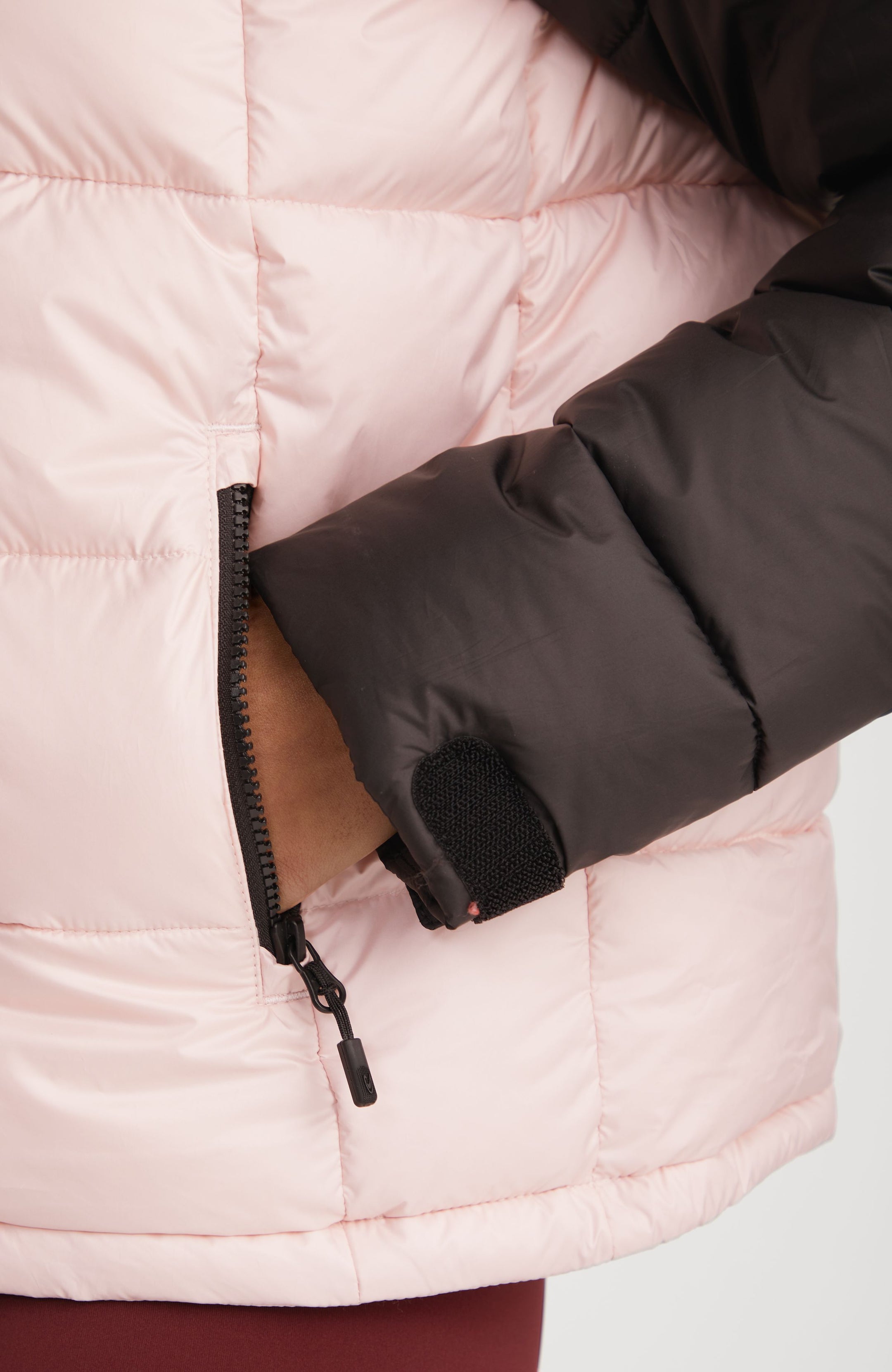 O'Riginals Puffer Jacket - Peach Whip Colour Block