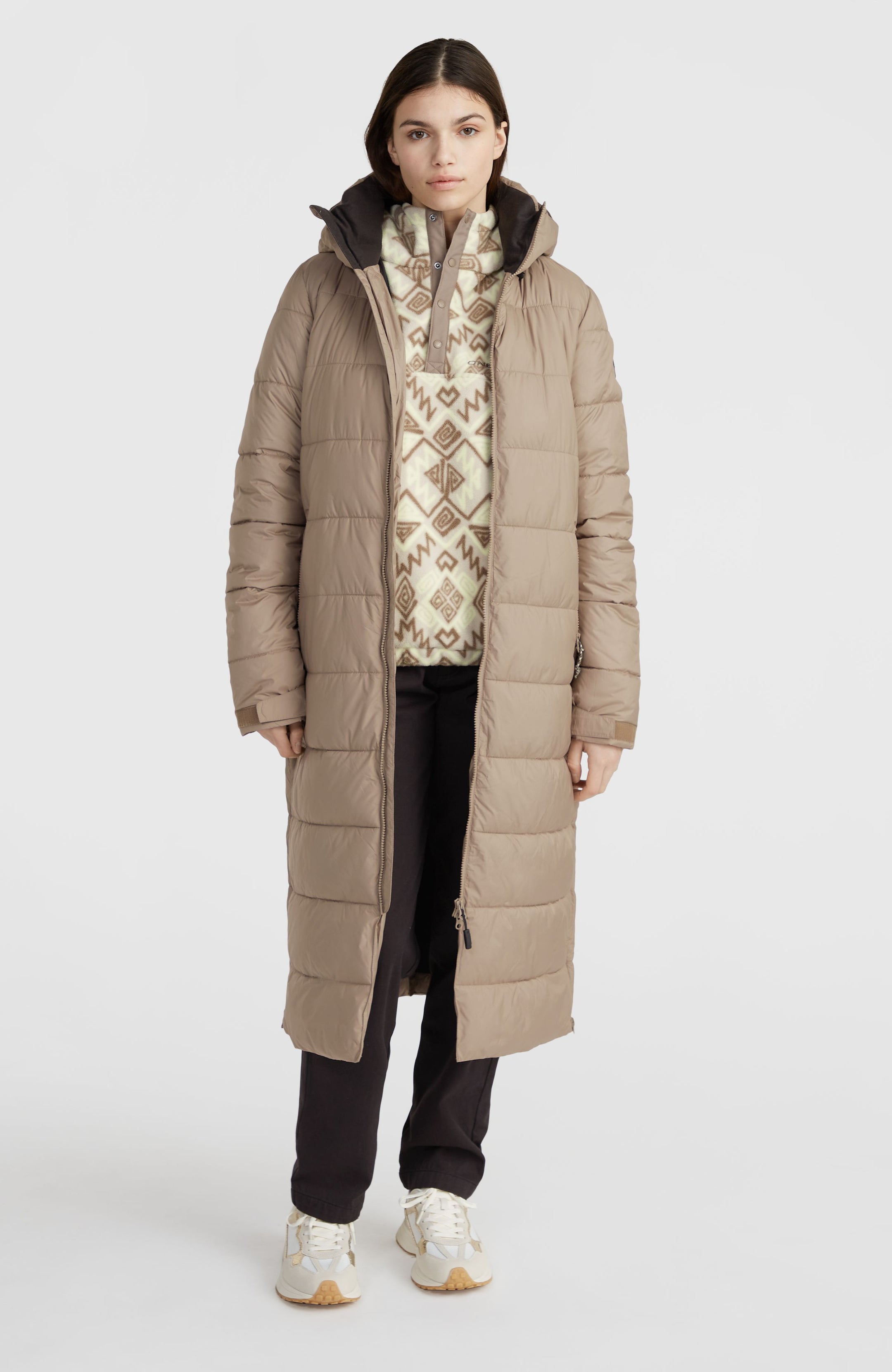 O'Riginals Long Puffer Jacket - Concrete