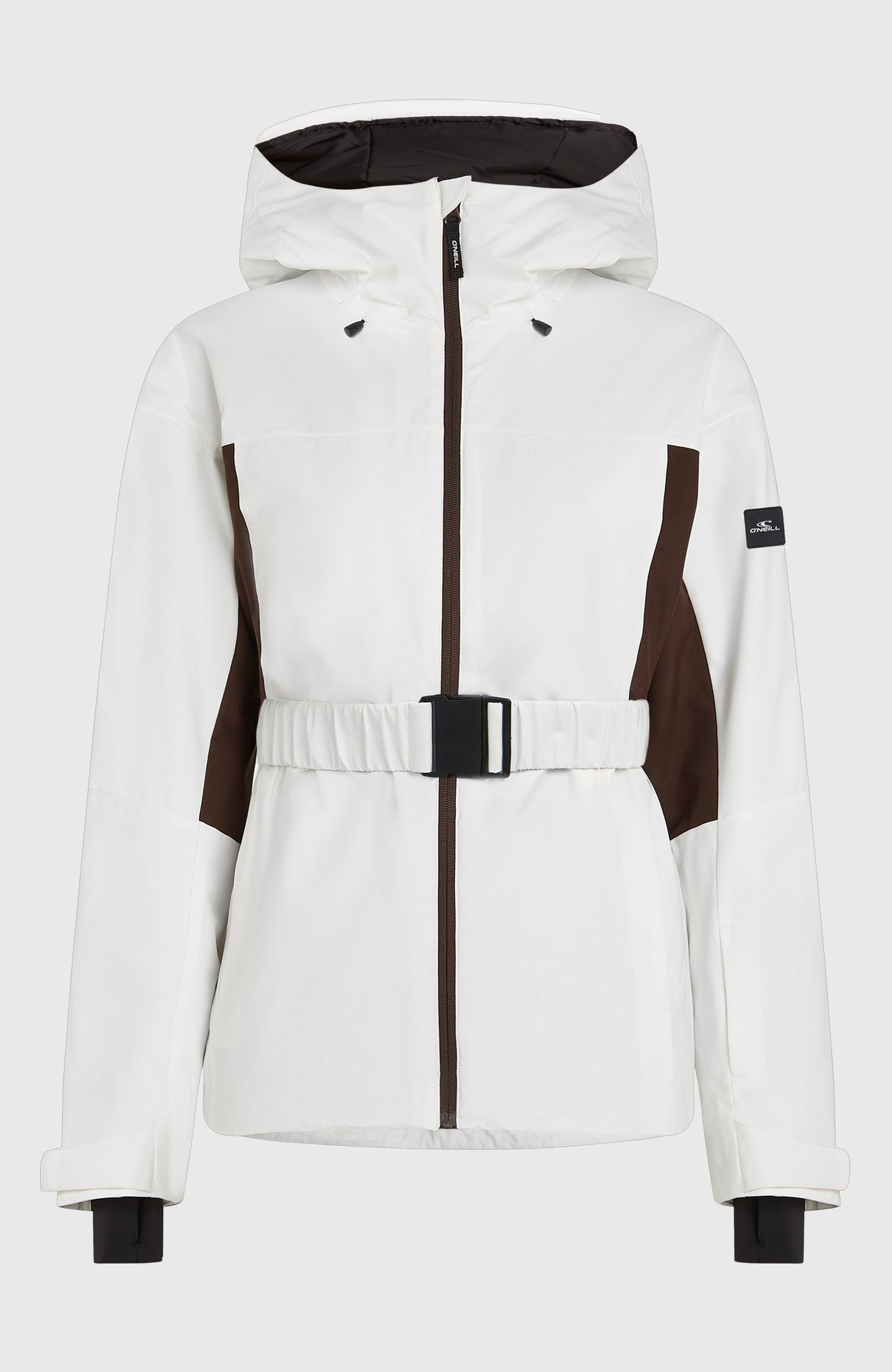 Fwc'Cruz Hybrid Belted Snow Jacket - Snow White Colour Block