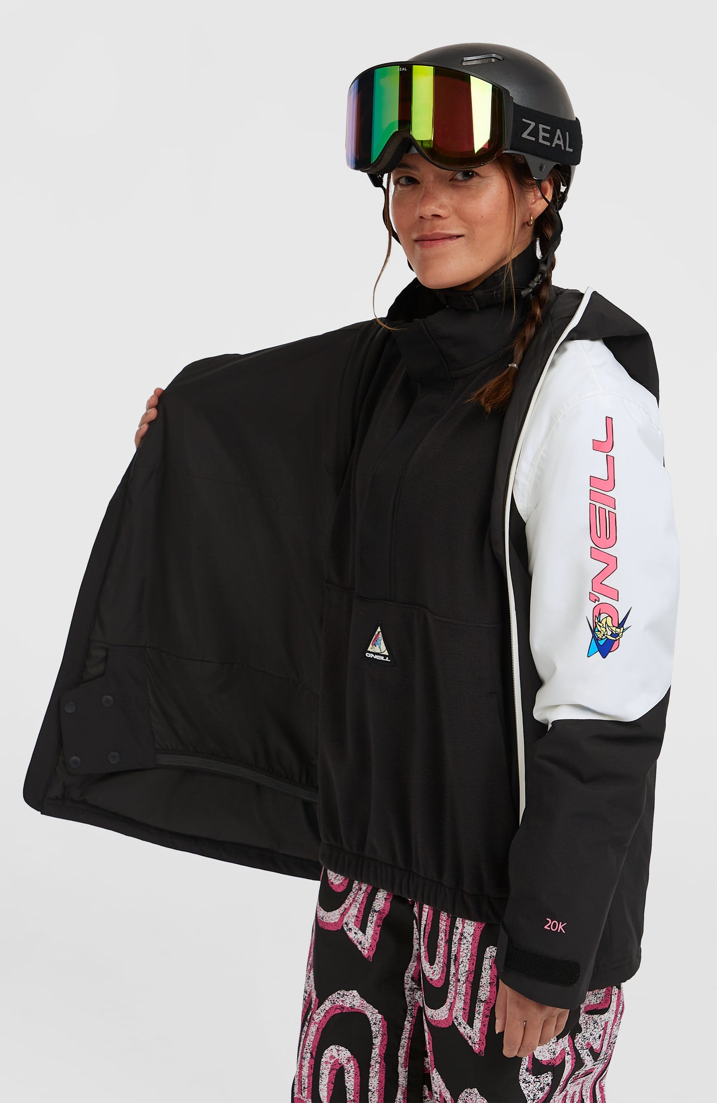 Fwc'Play Asymmetric Snow Jacket - Black Out Colour Block