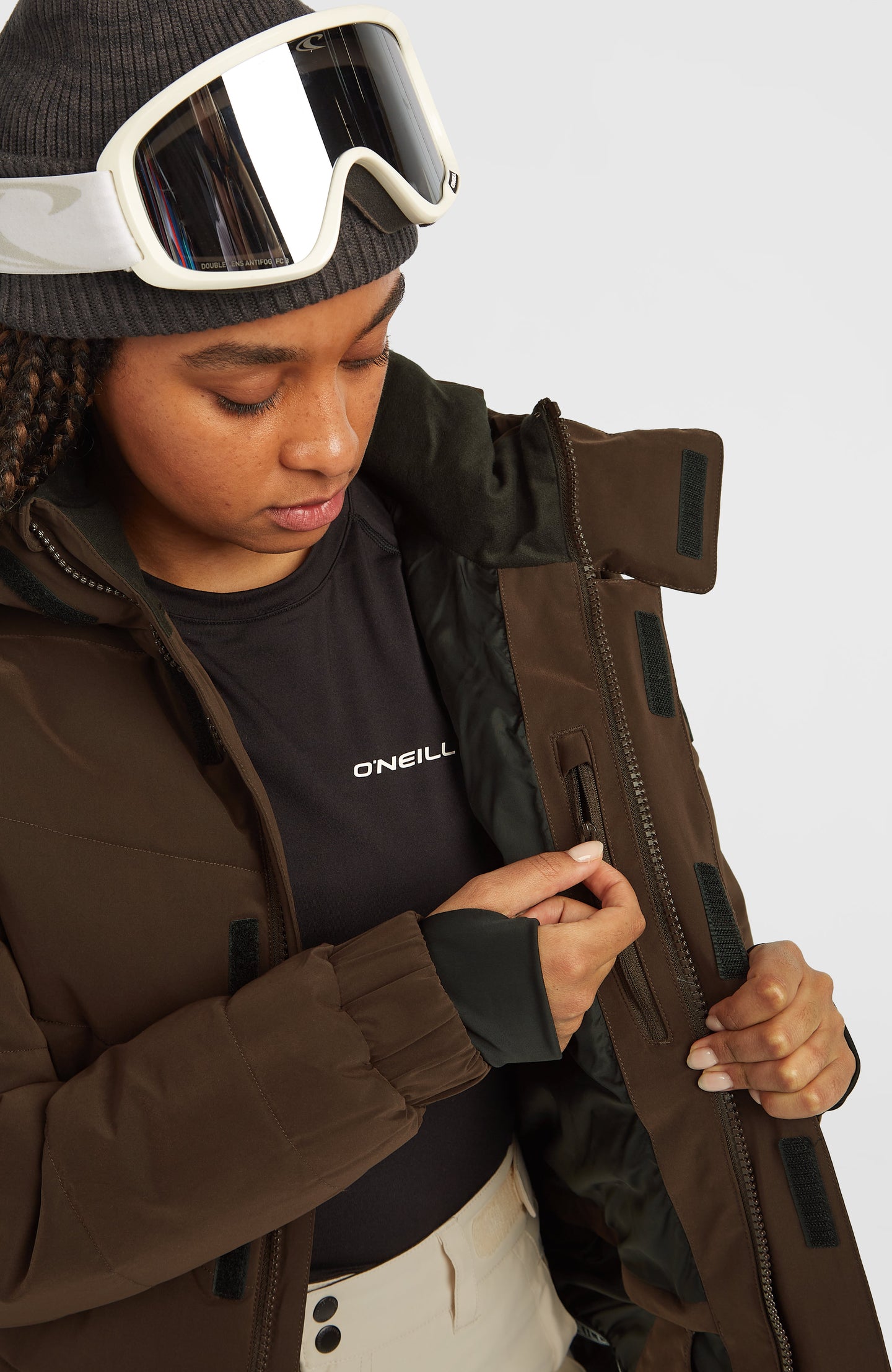 Fwc'Cruz Hybrid Puffer Snow Jacket - Coffee Bean