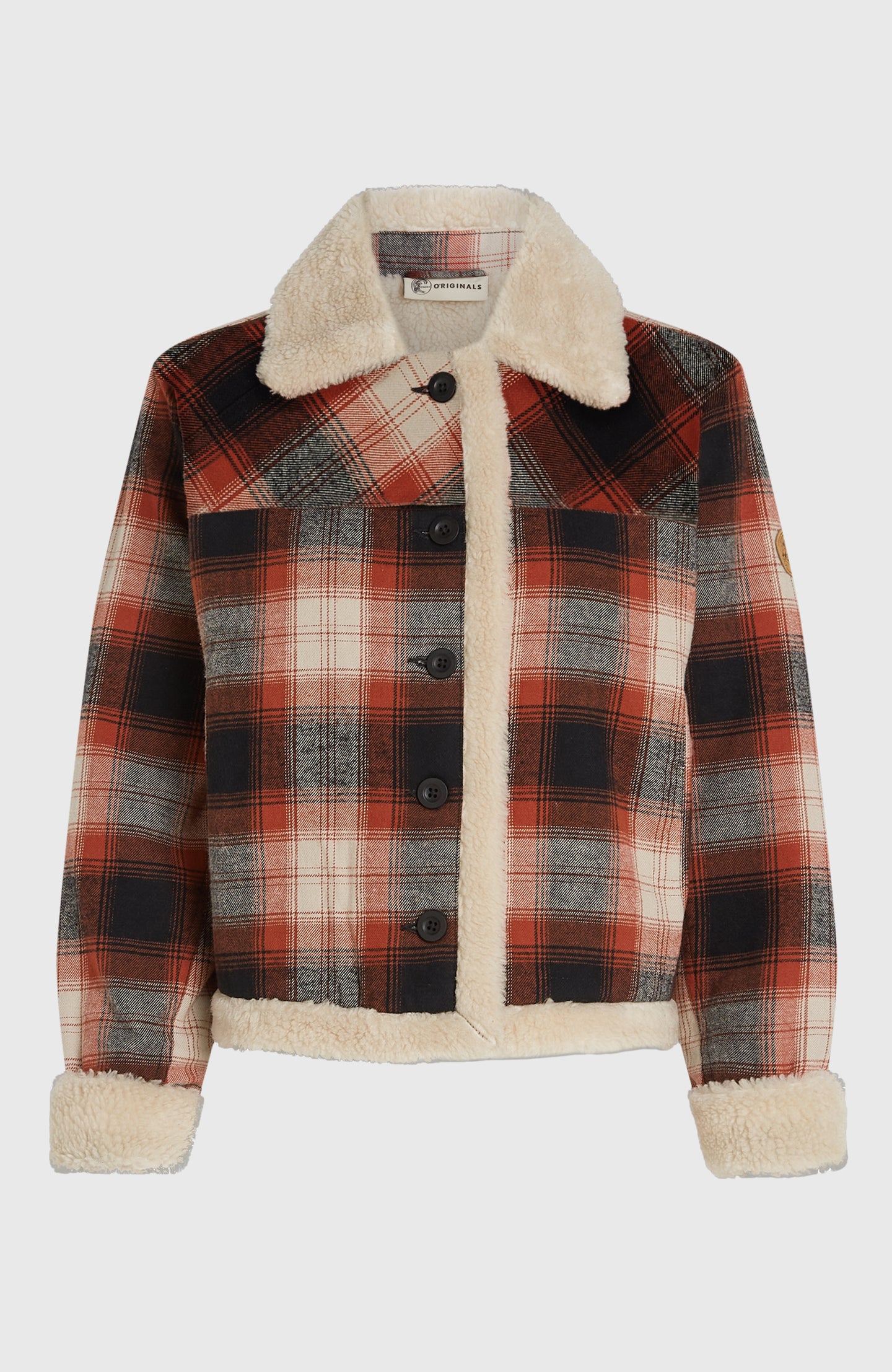 O'Riginals Fleece Lined Jacket - Bonfire Check