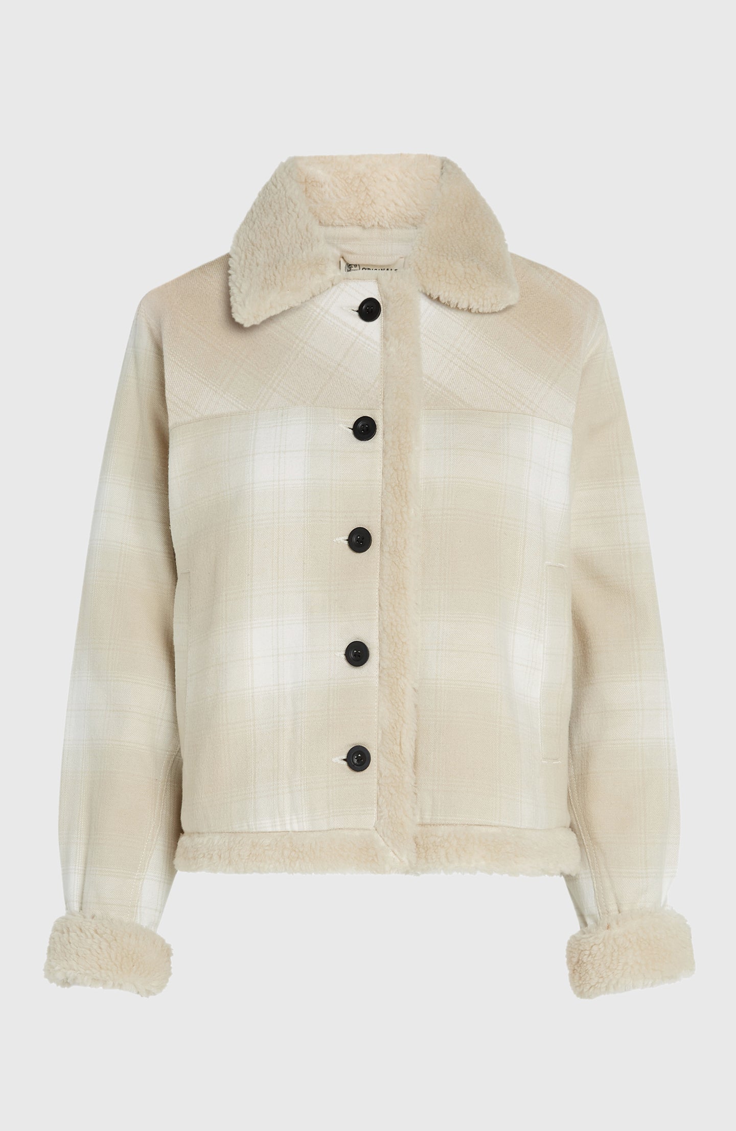 O'Riginals Fleece Lined Jacket - Beige Check