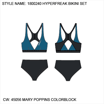 Hyperfreak Bikini Set - Mary Poppins Colour Block