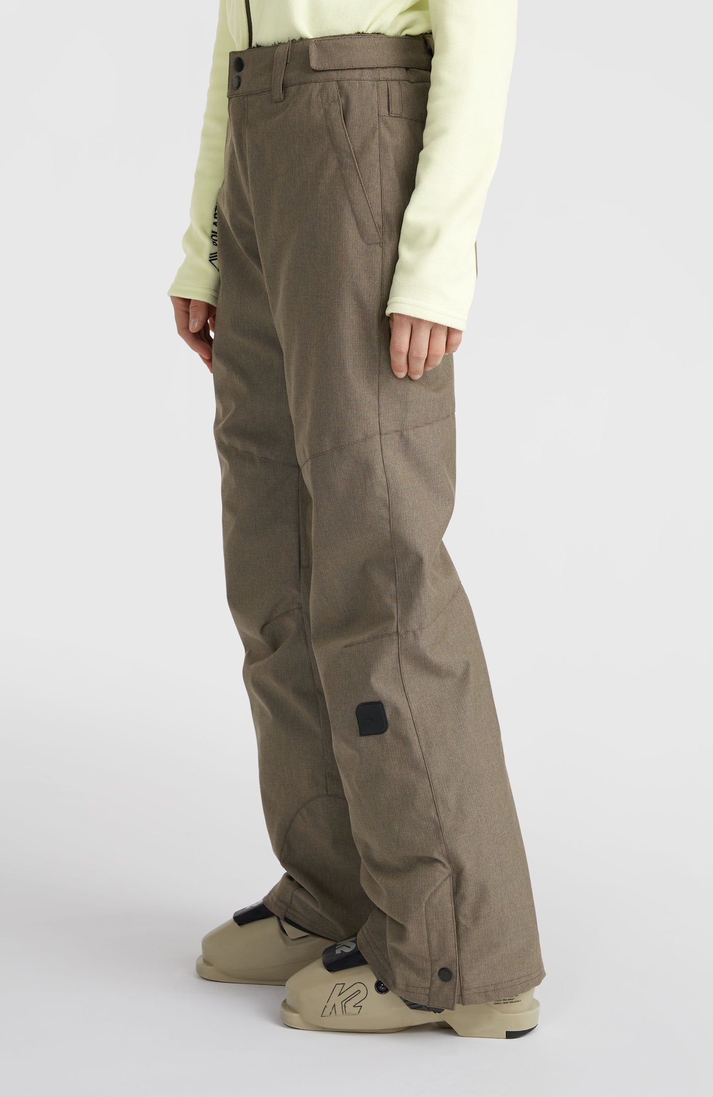 Star Melange Regular Snow Pants - Concrete