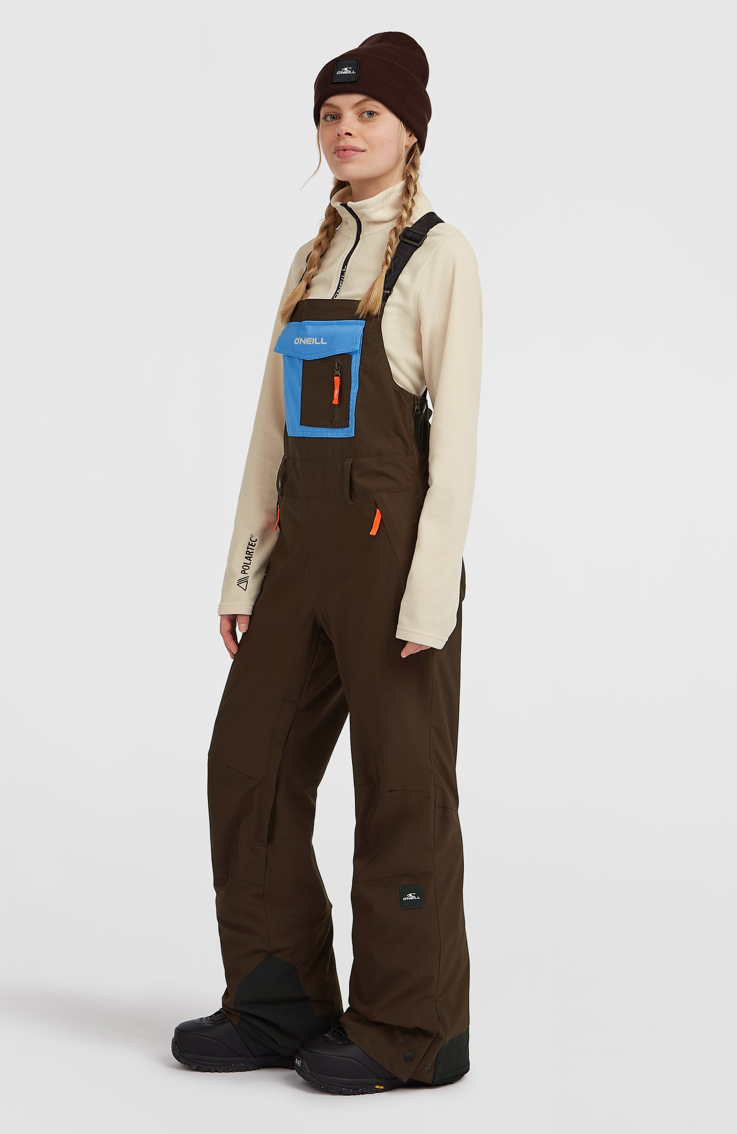 Fwc'Peak Bib Snow Pants - Coffee Bean Colour Block