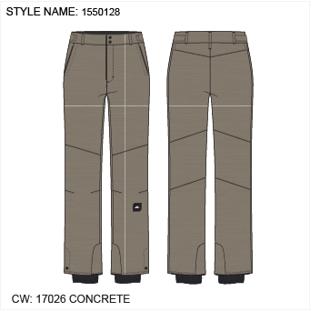 Star Melange Regular Snow Pants - Concrete