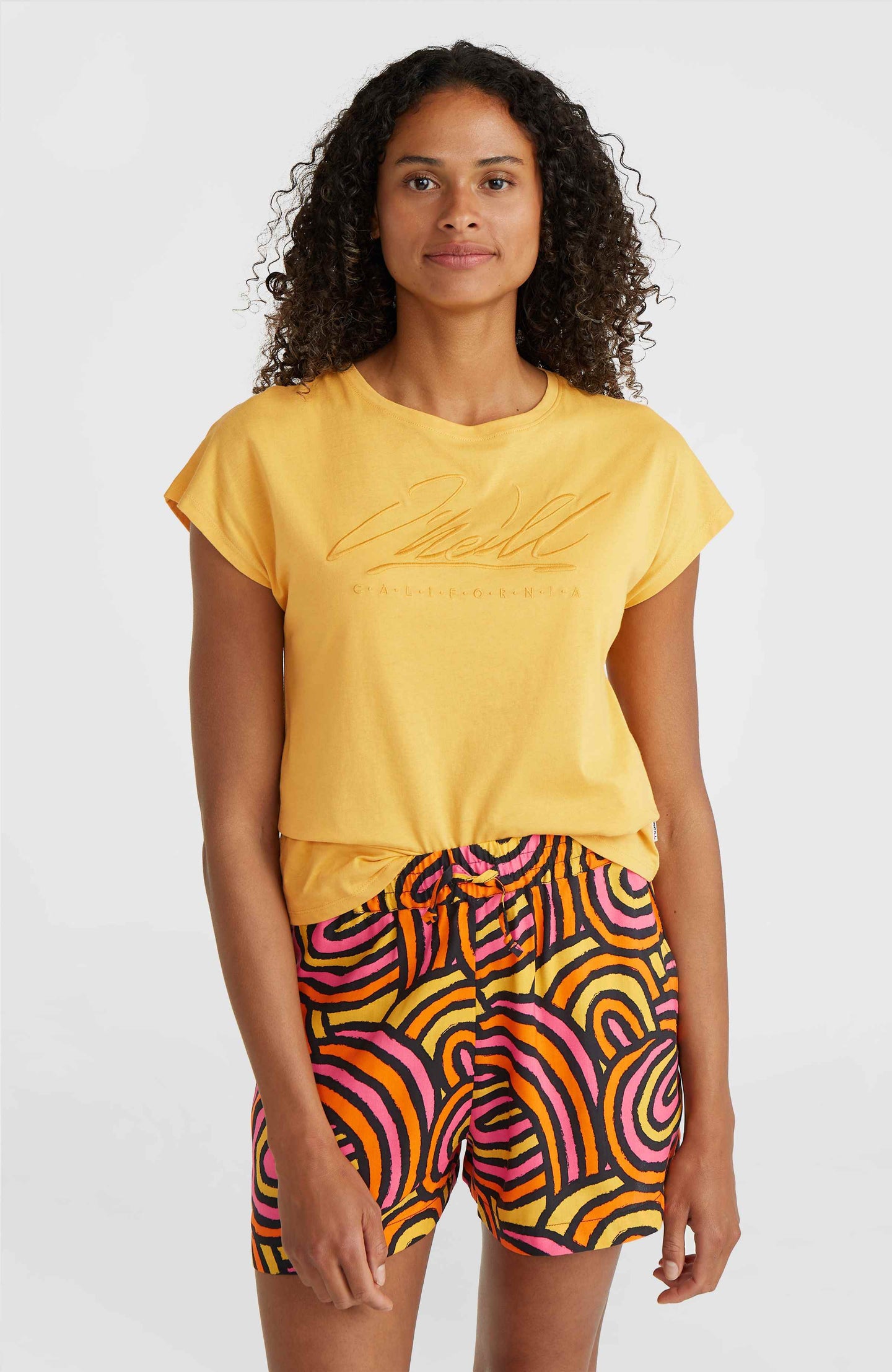 Amiri Beach Shorts - Orange Rainbow Stripe