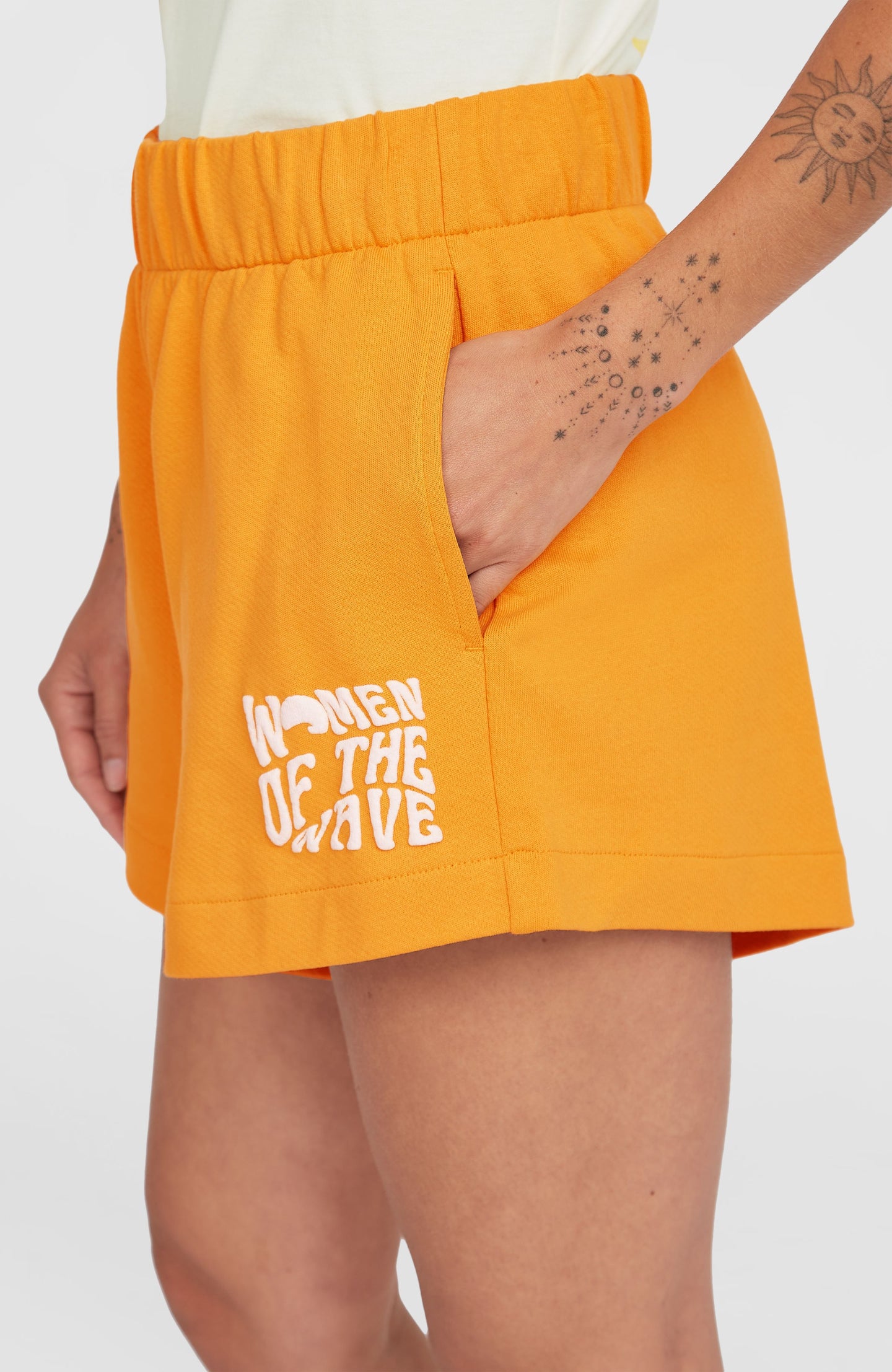 Women Of The Wave Sweat Shorts - Golden Honey