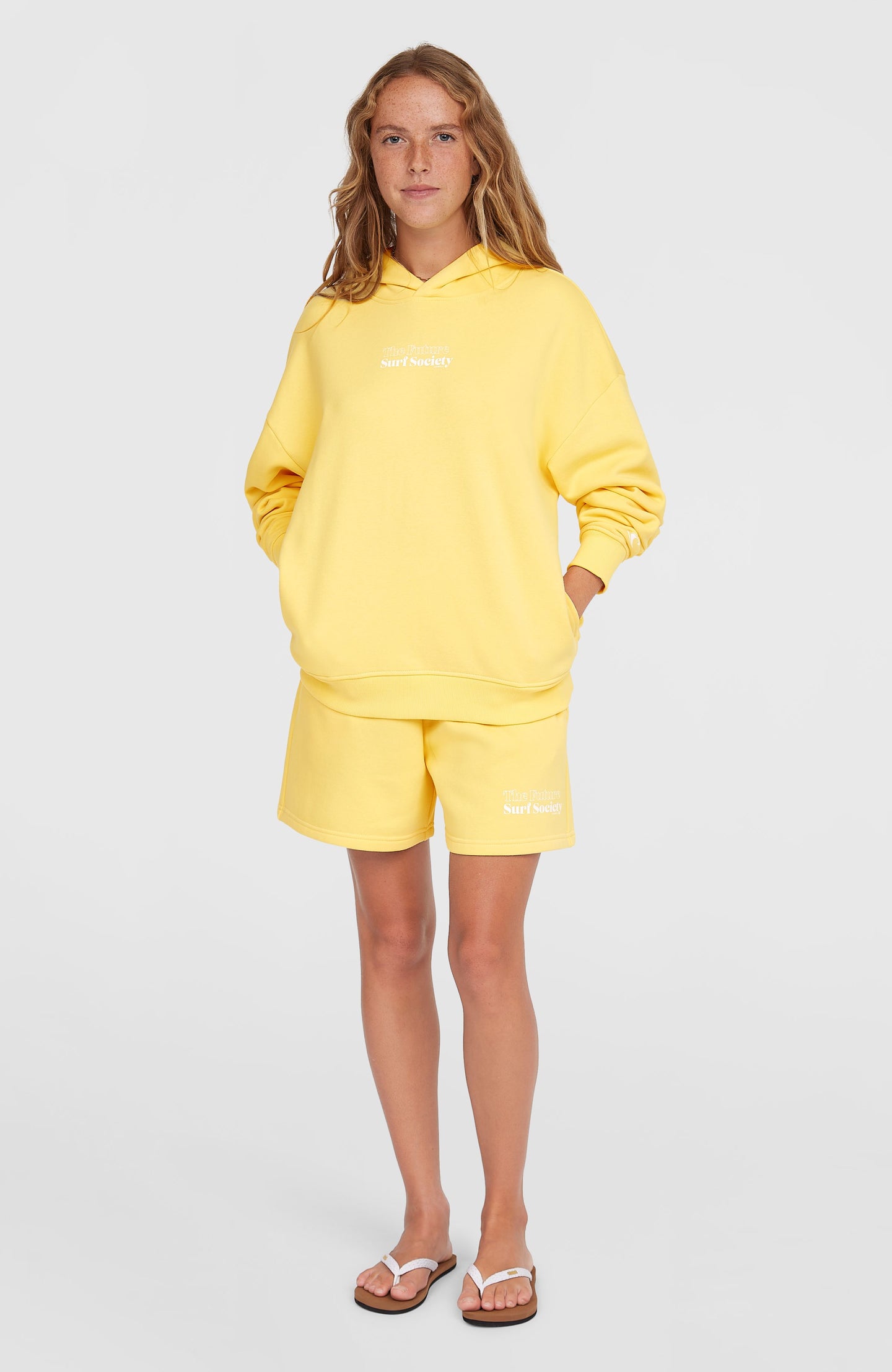 The Future Surf Society Hoodie - Tender Buttercup