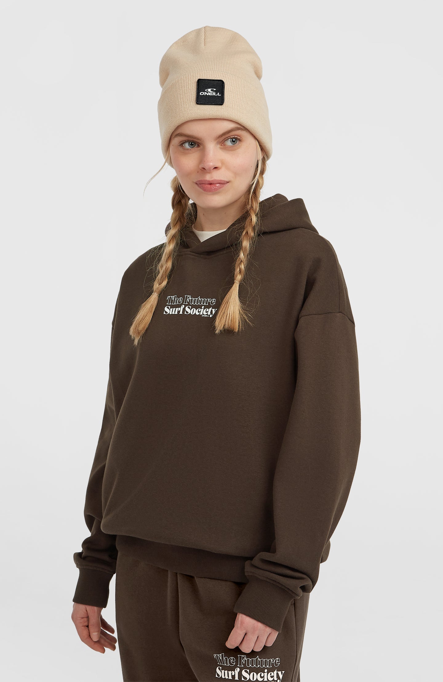 The Future Surf Society Hoodie - Coffee Bean