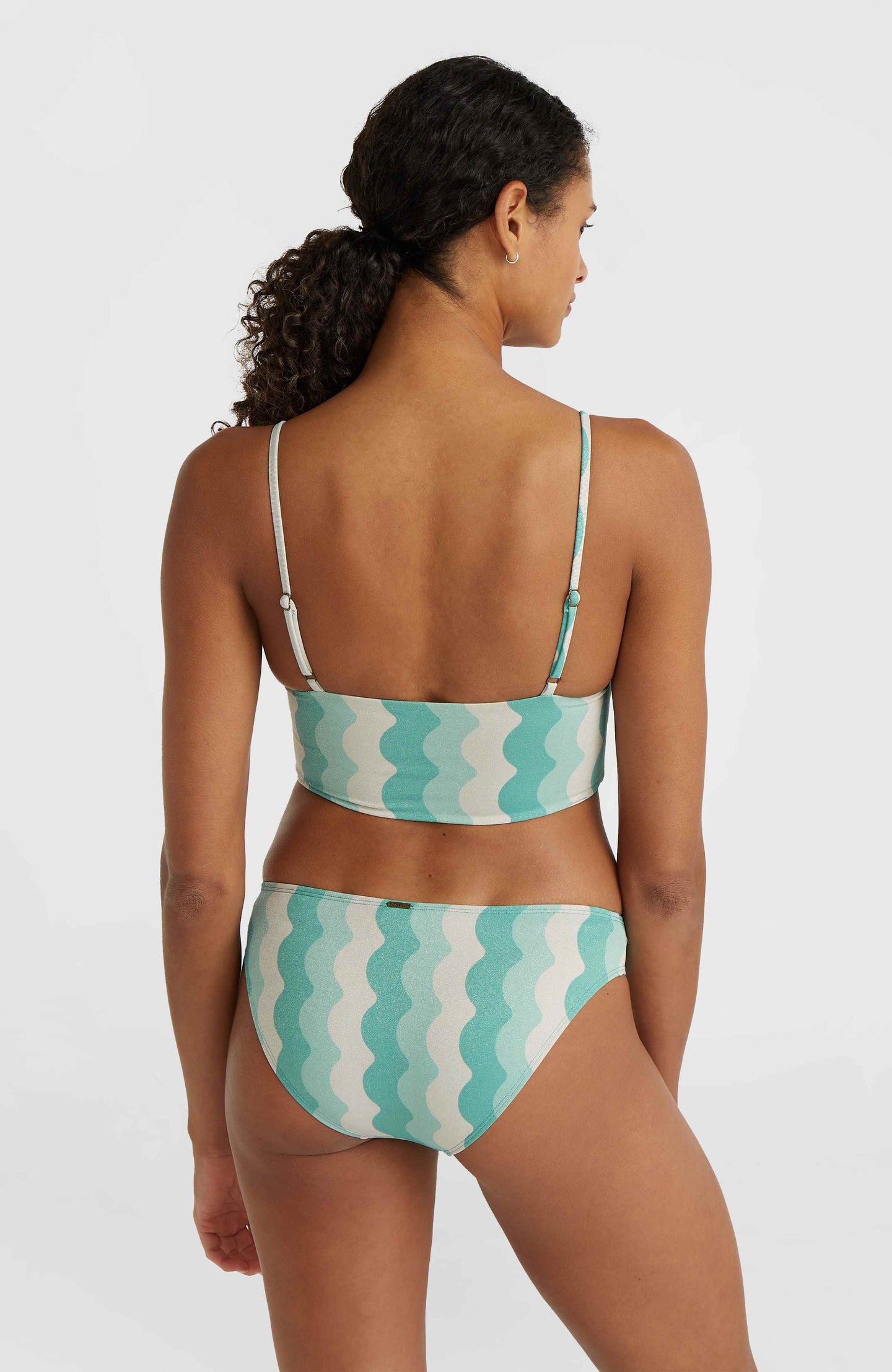 Onll Mid Rita Bikini Set - Blue Big Waves