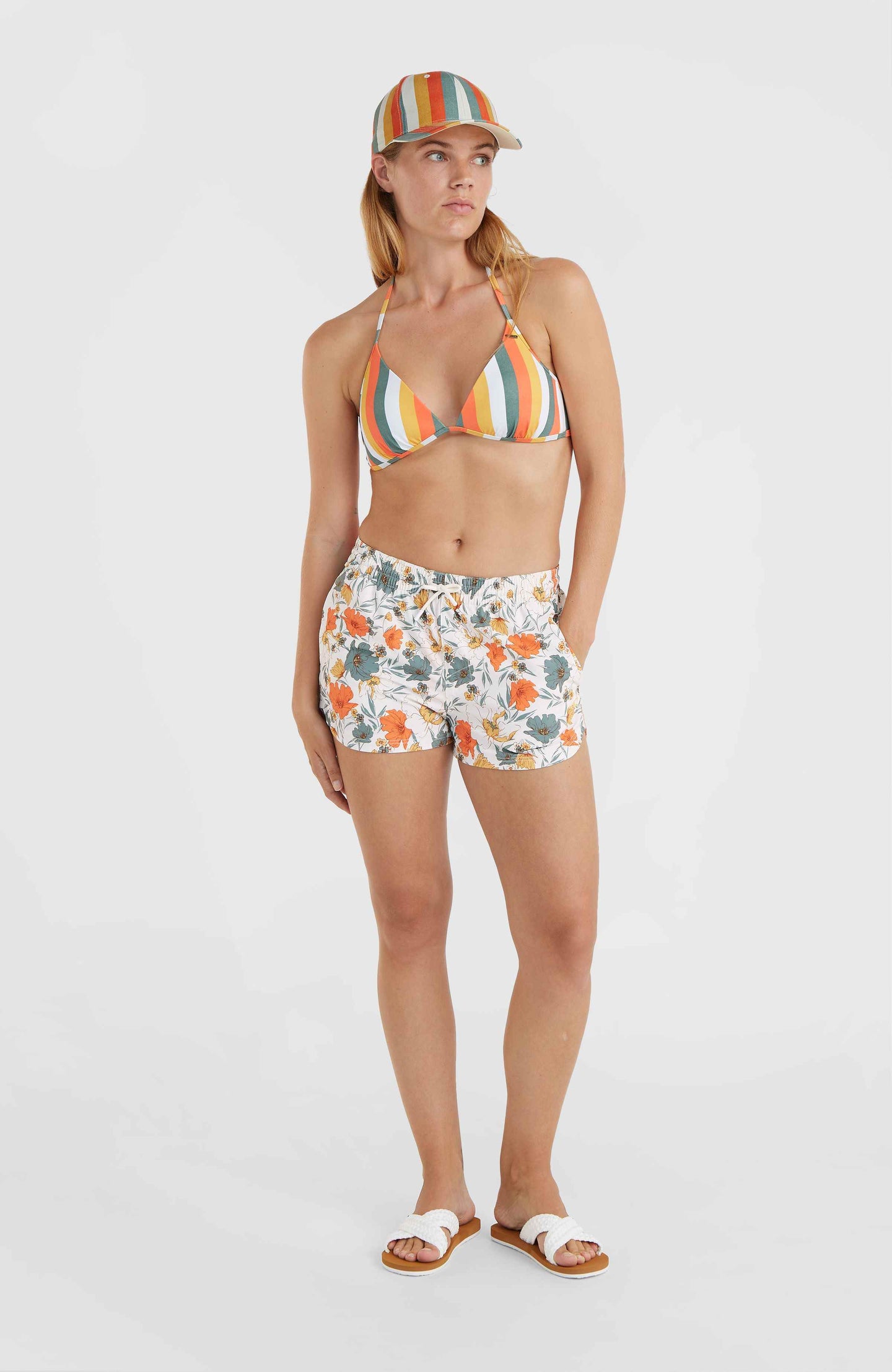 Anglet 11" Swimshorts - White Bluemchen