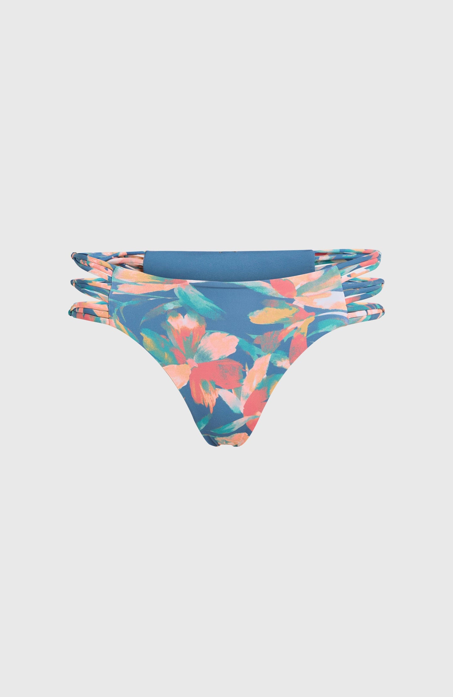 Boulders Strappy Sides Bottom - Blue Painted Tropics