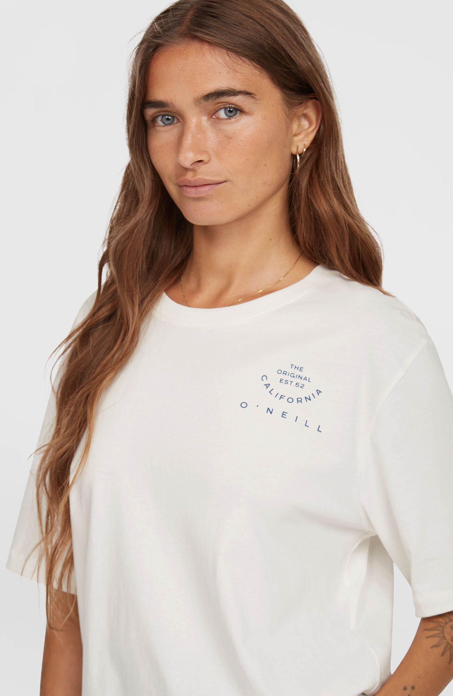 Summer Musthaves Back Print T-Shirt - Snow White