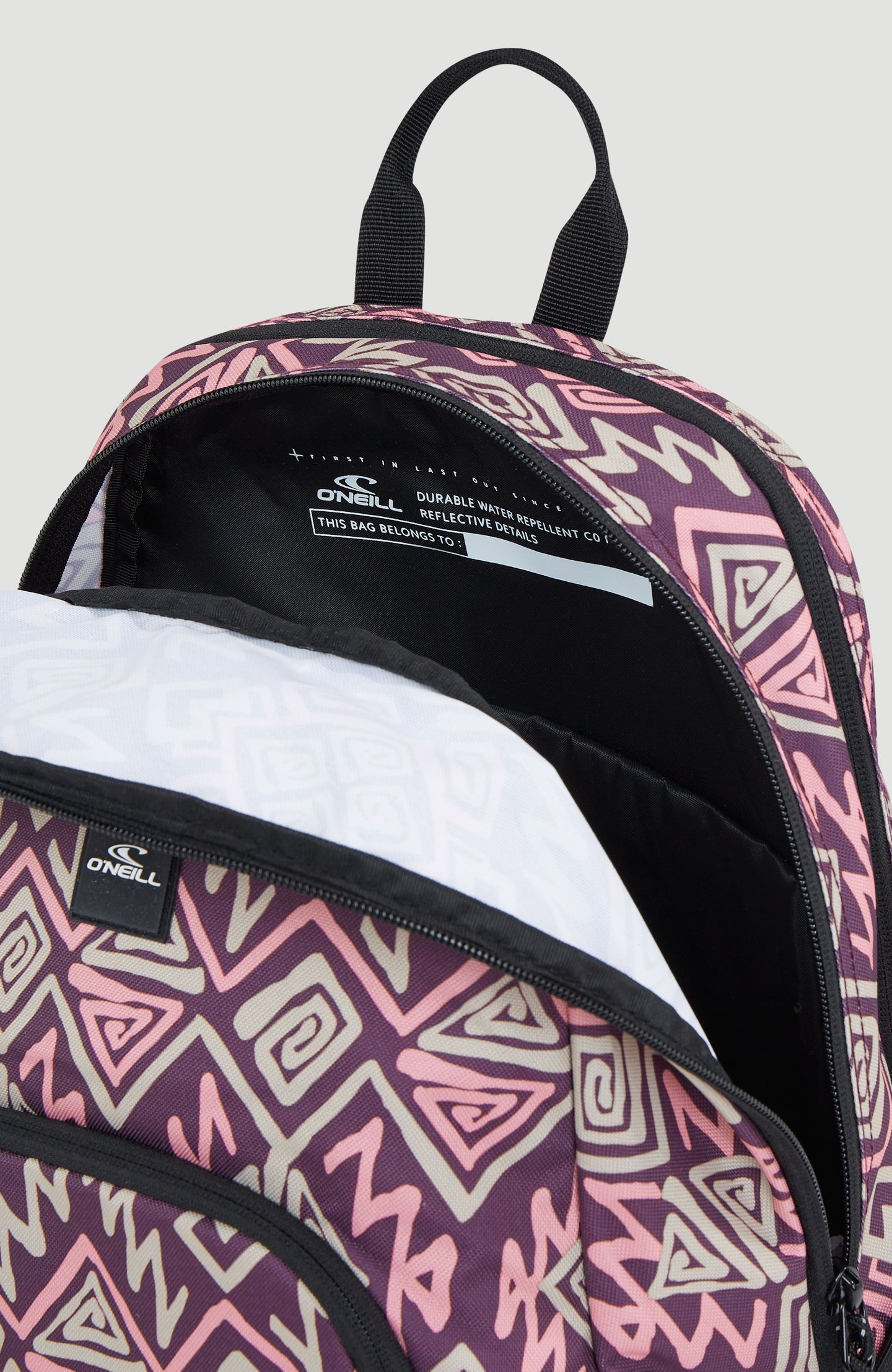 Wedge Backpack - Purple Retro Ikat
