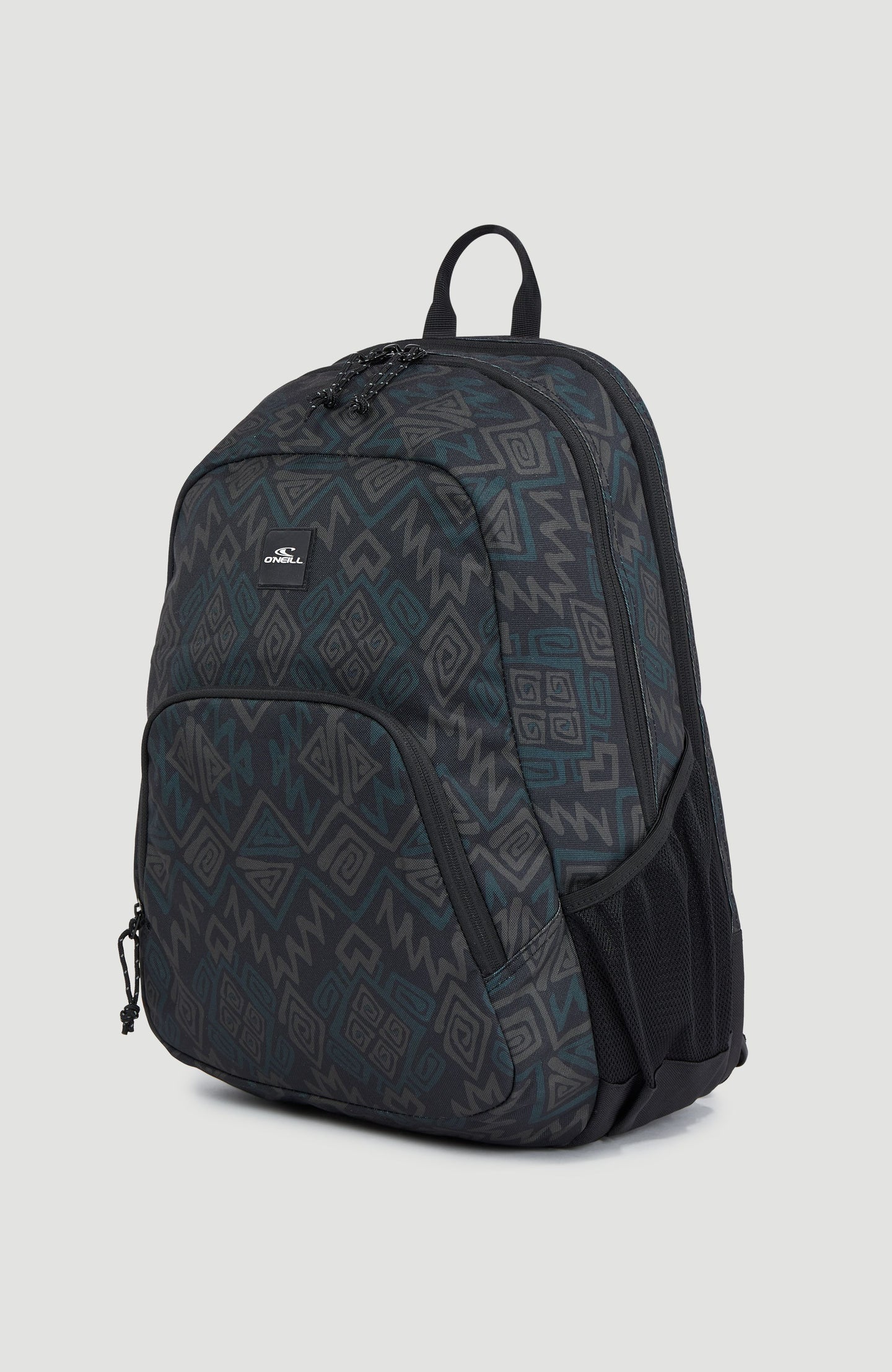 Wedge Backpack - Black Retro Ikat