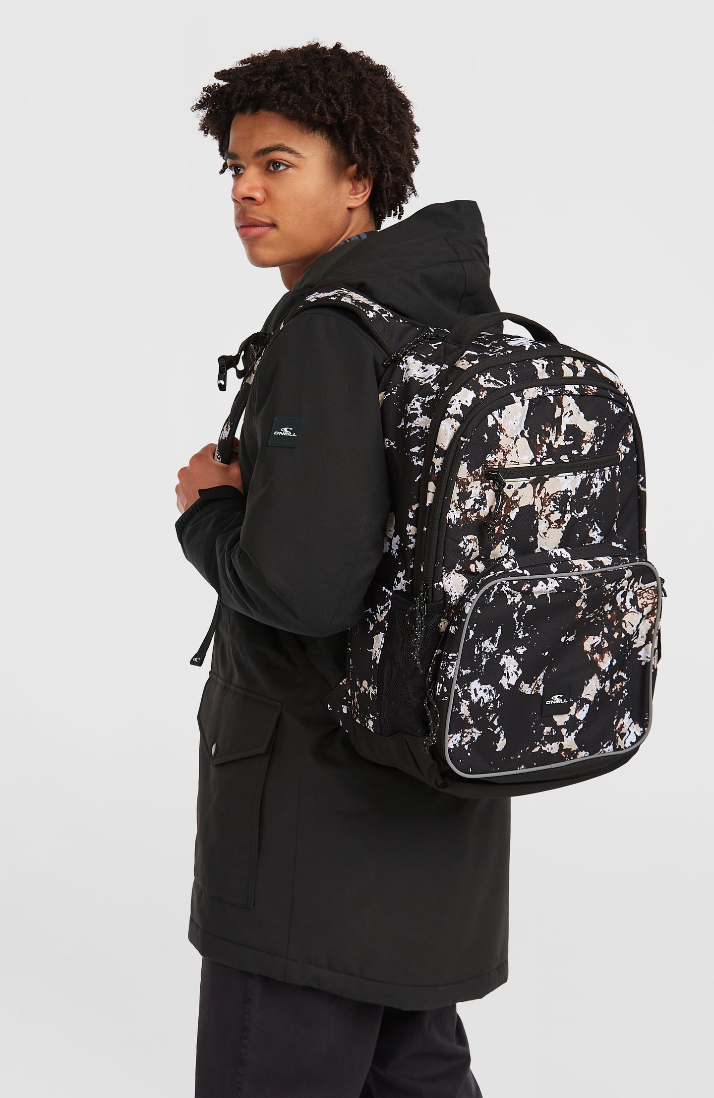 President Backpack - Black/Beige Quarry