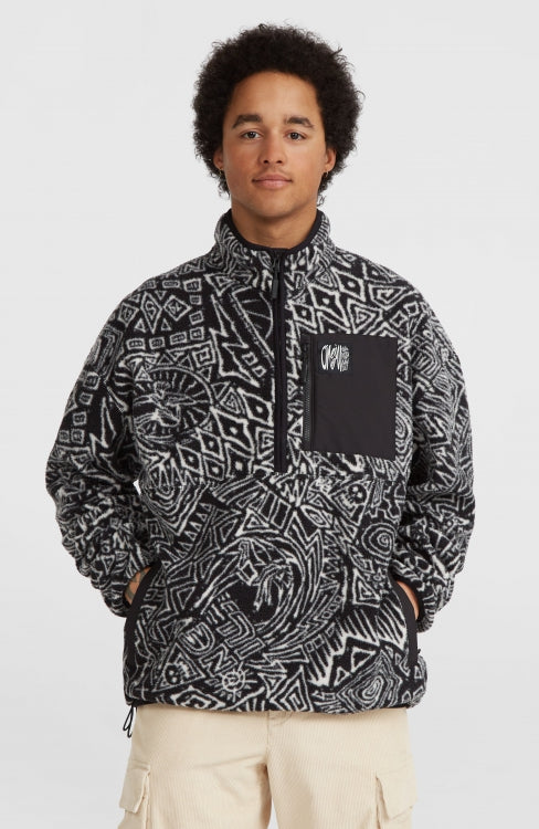 Surf Heroes High Pile Hz Fleece - White/Black Sketcheritage