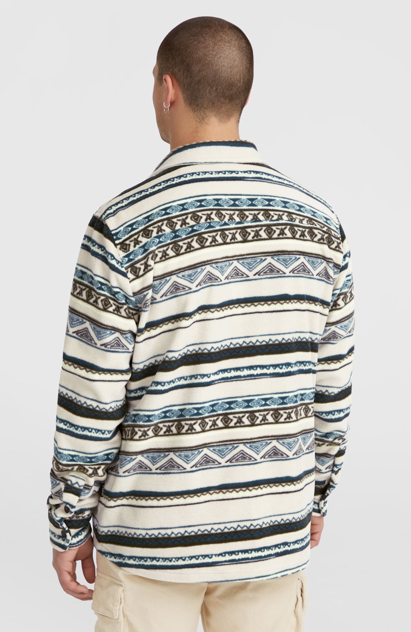 O'Neill Superfleece Shirt - Grey Ikat Stripe