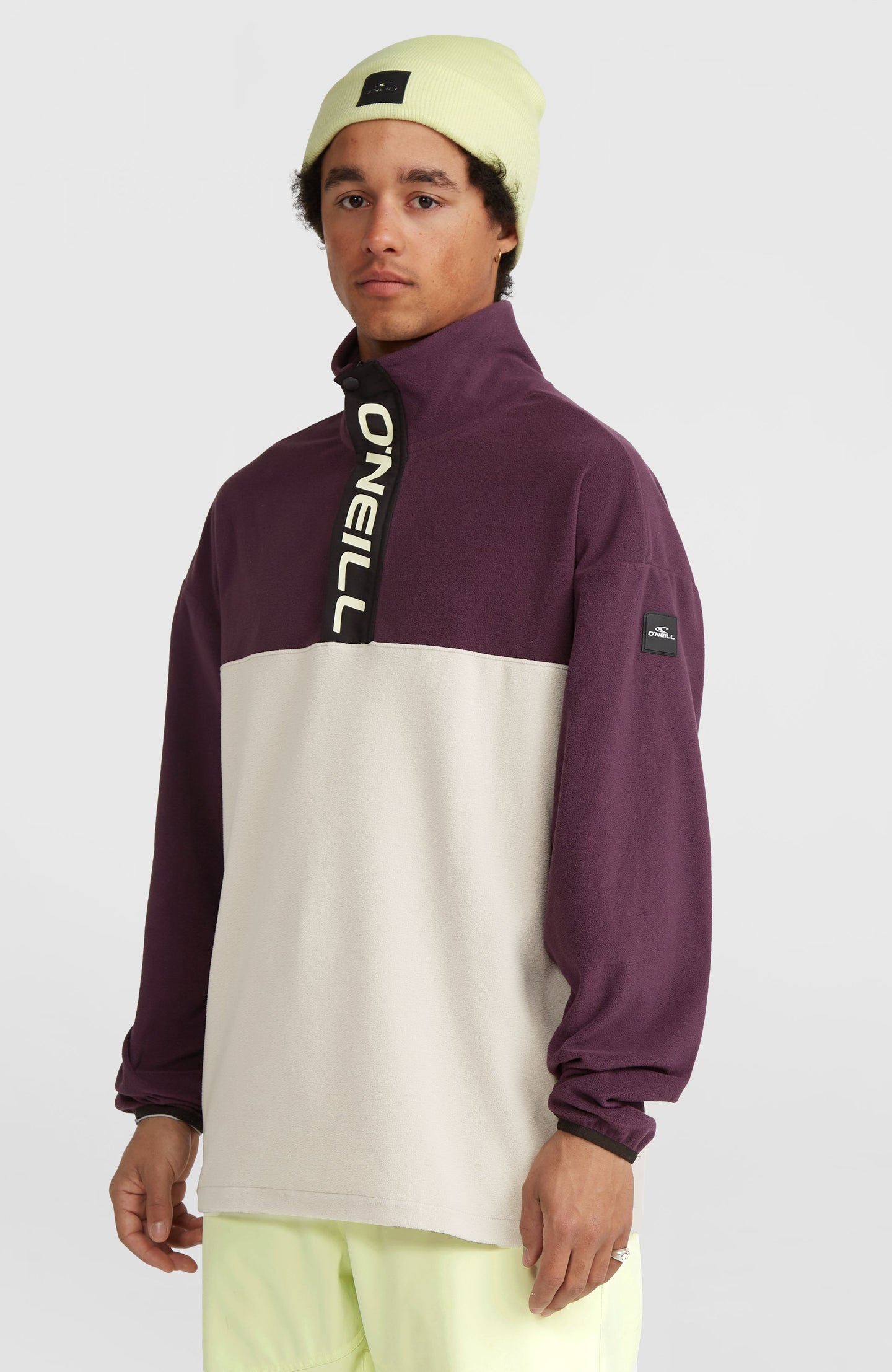 O'Riginals Polartec 100 Fleece - Aubergine Colour Block