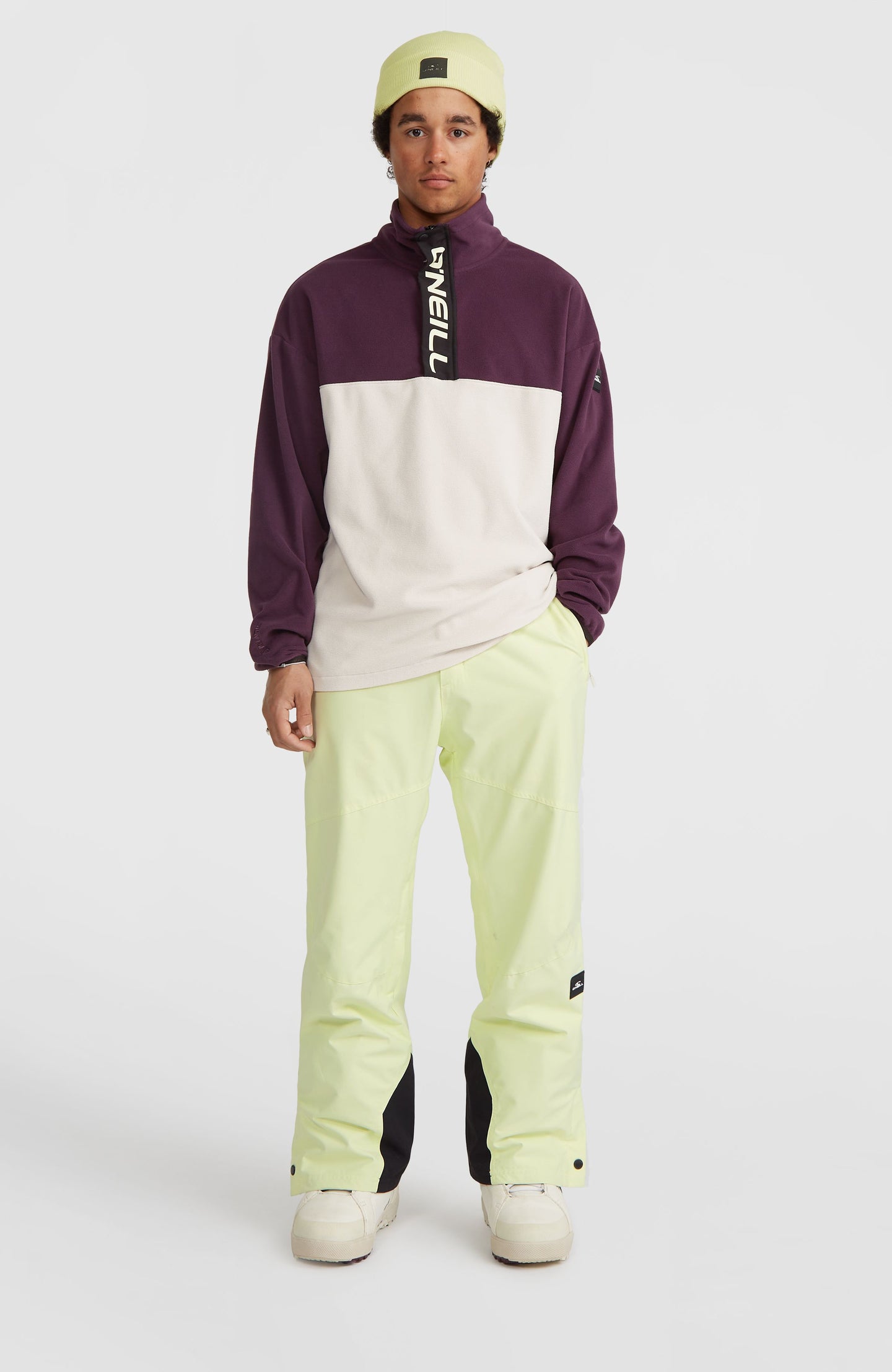 O'Riginals Polartec 100 Fleece - Aubergine Colour Block