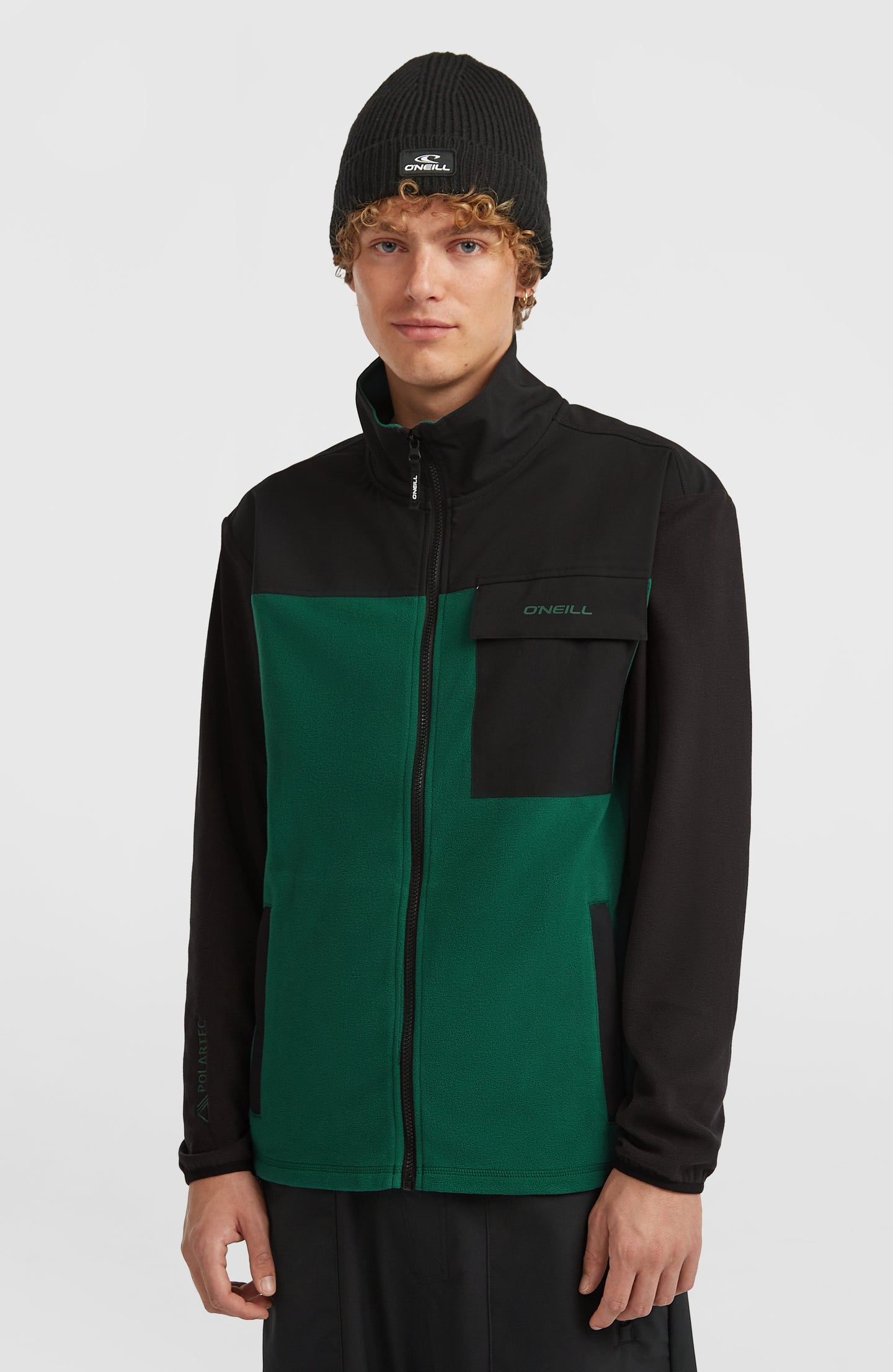 Fwc'Peak Polartec Hyperfleece - Emerald Envy Colour Block