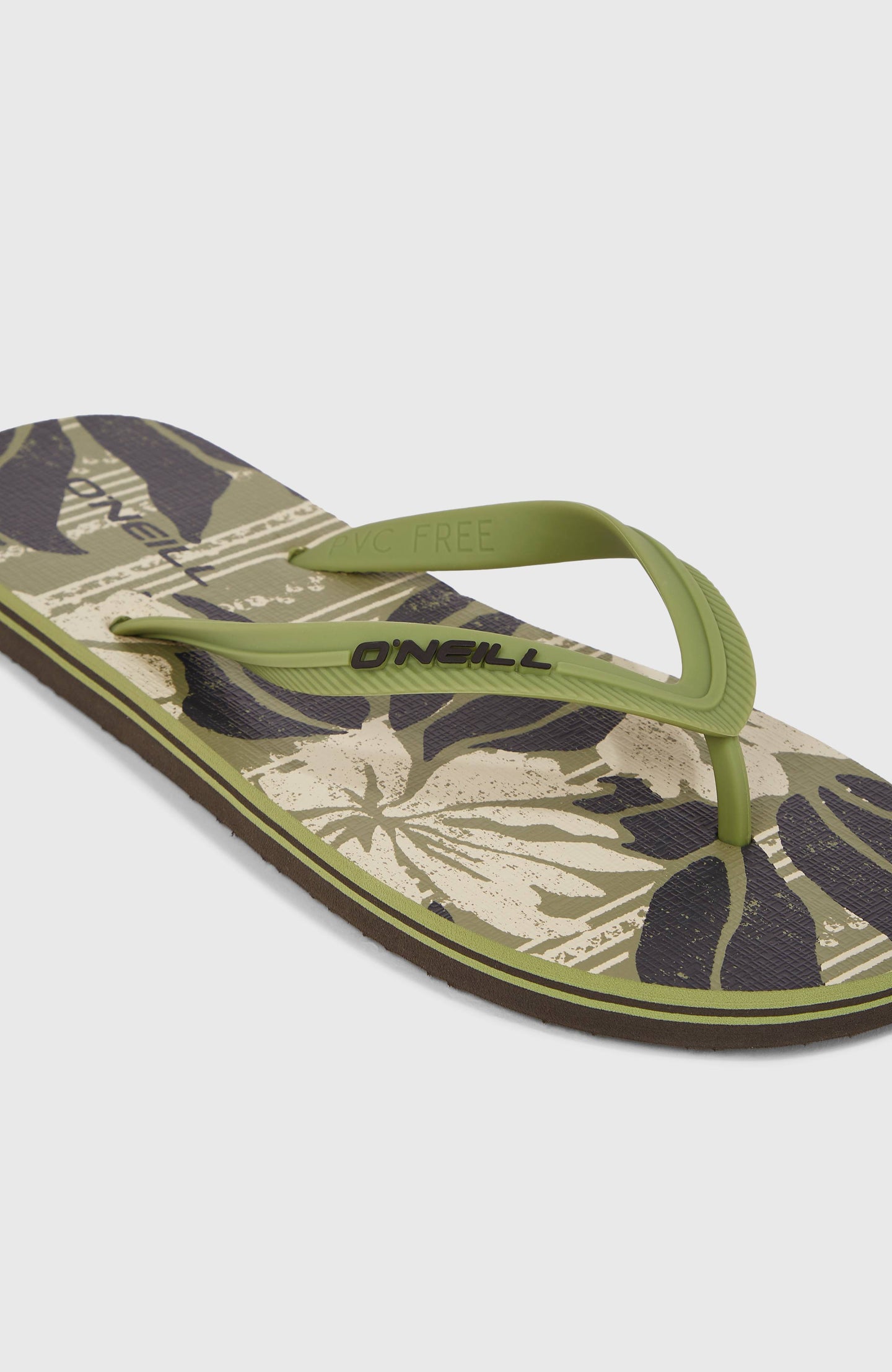 Profile Graphic Sandals - Green Dusty Flower