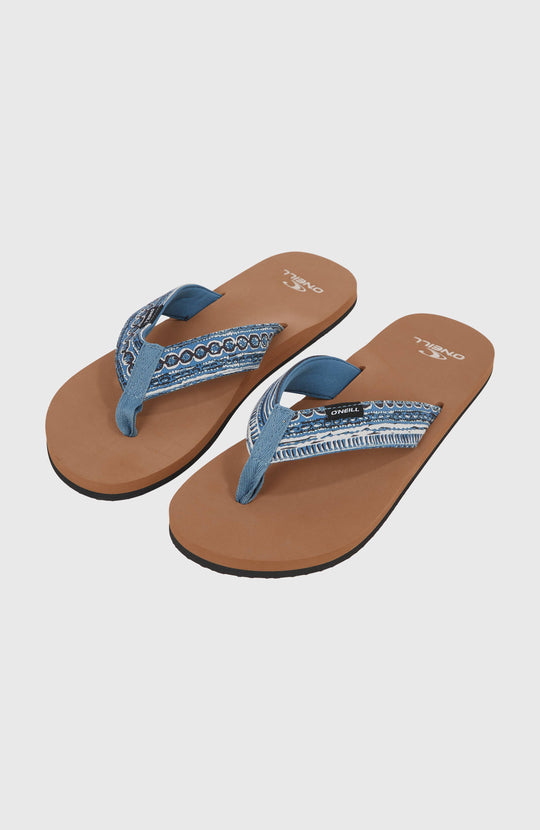 O'Neill Fabric Sandals - Blue Pressed Lines