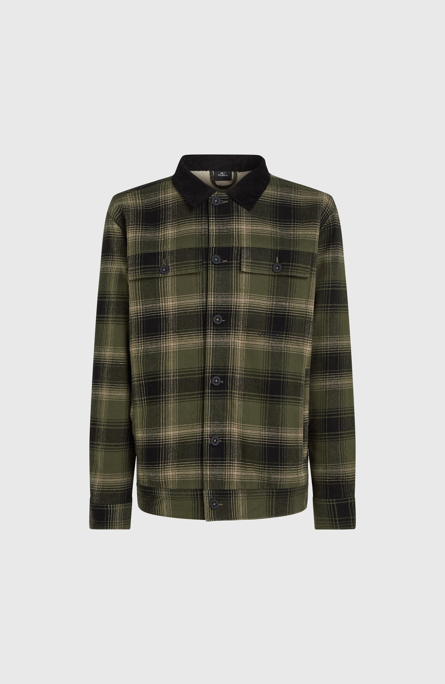 O'Neill Fleece Lined Jacket - Green Check Small
