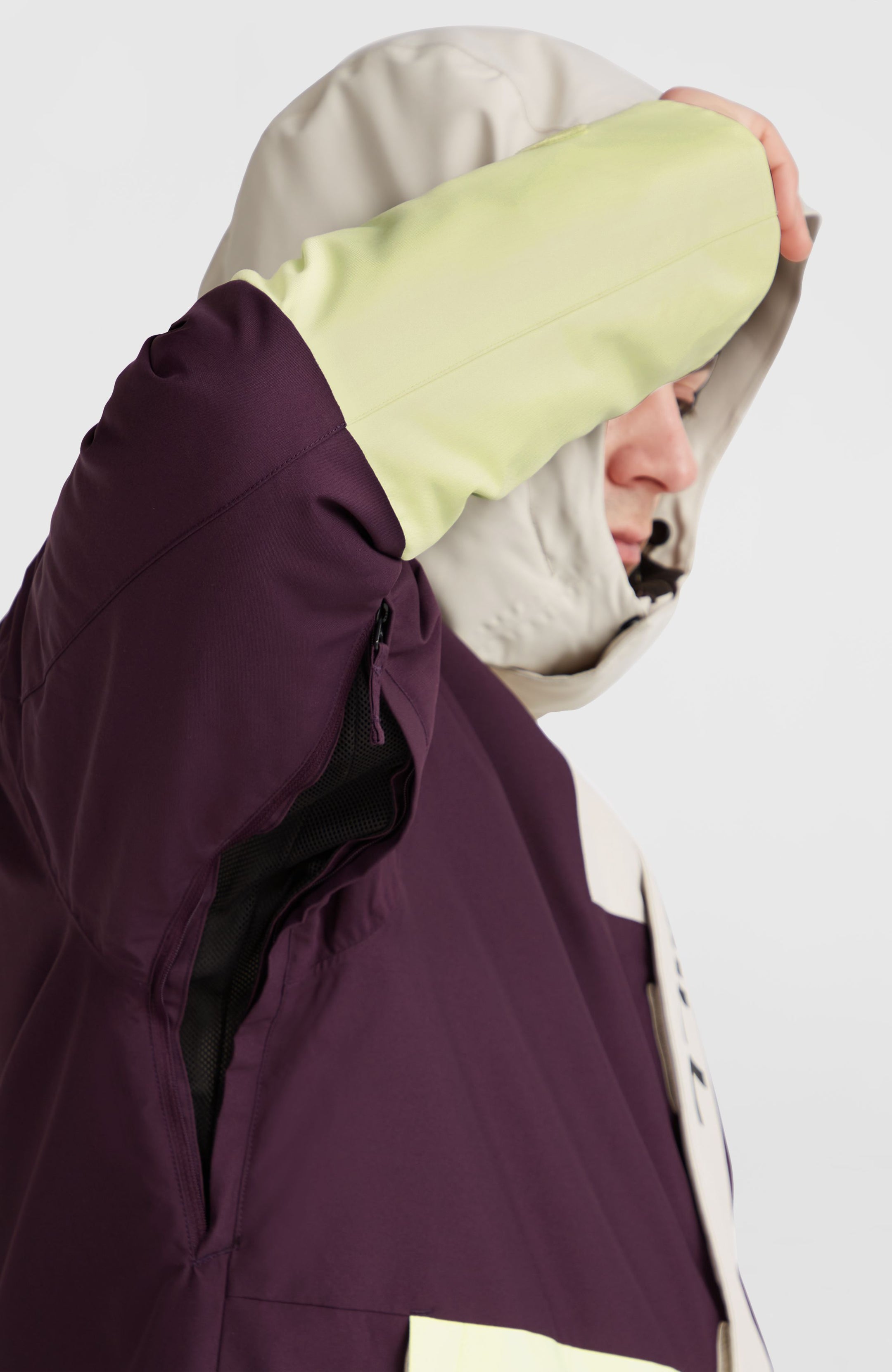 O'Riginals Hybrid Jacket - Aubergine Colour Block