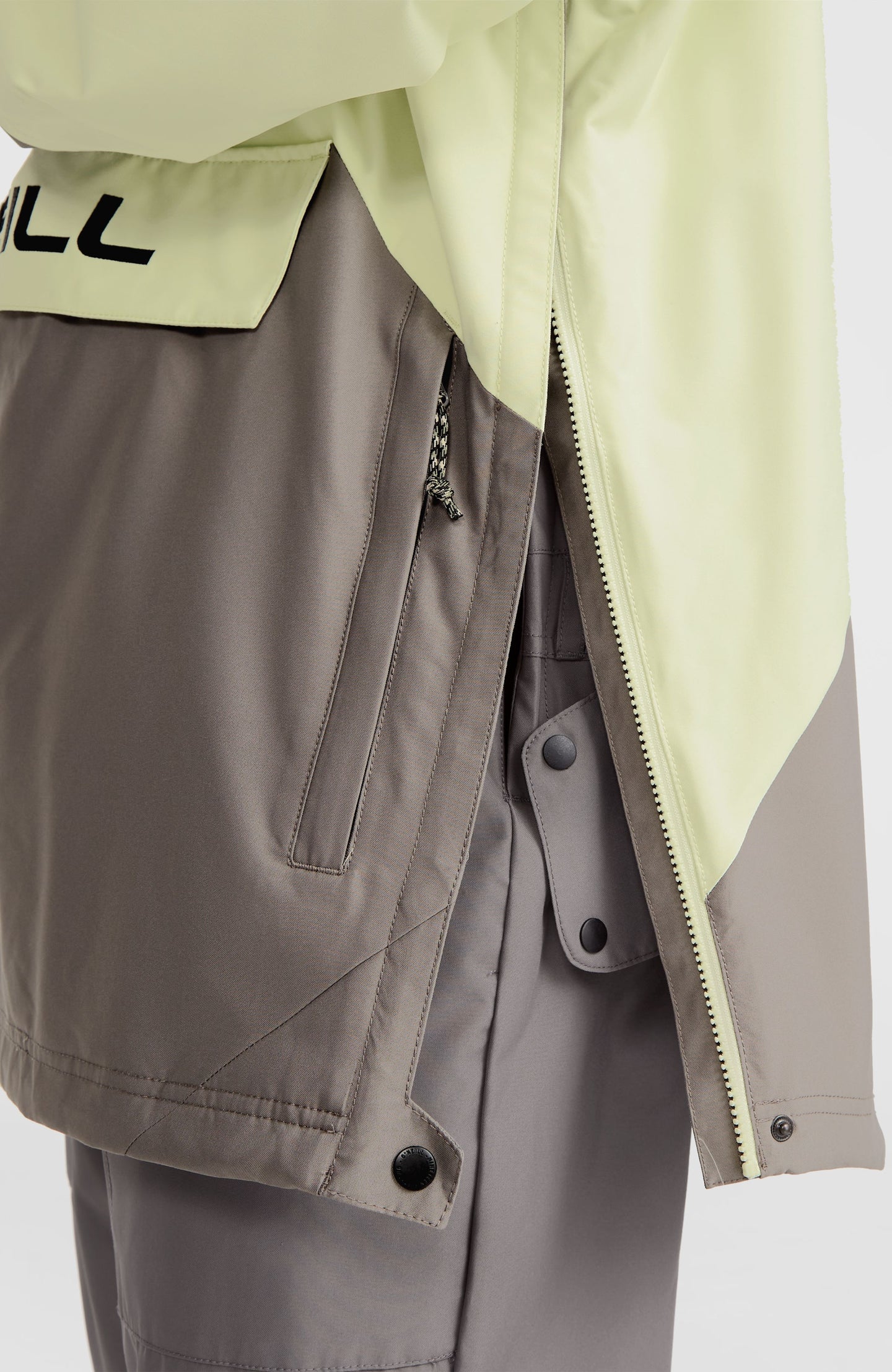 O'Riginals Anorak Snow Jacket - Lime Wash Colour Block