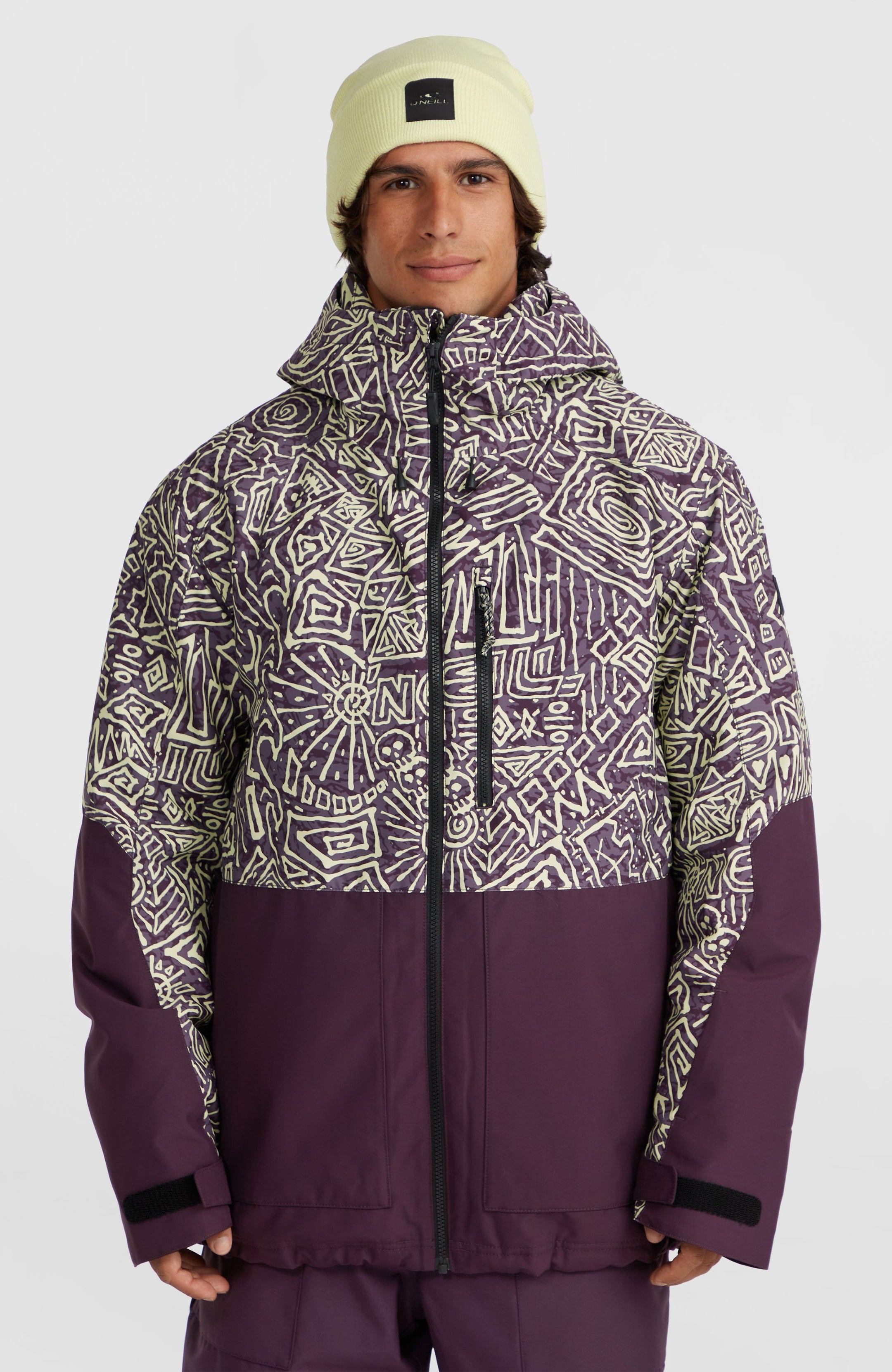 O'Riginals Block Snow Jacket - Dark Purple Sketcheritage