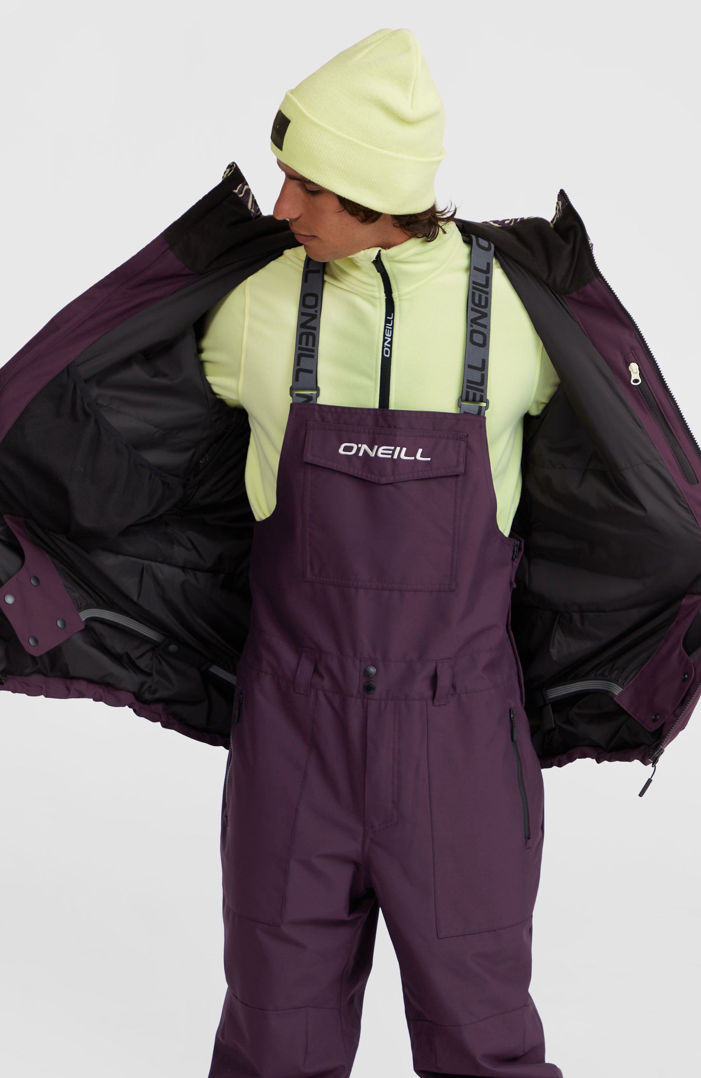 O'Riginals Block Snow Jacket - Dark Purple Sketcheritage