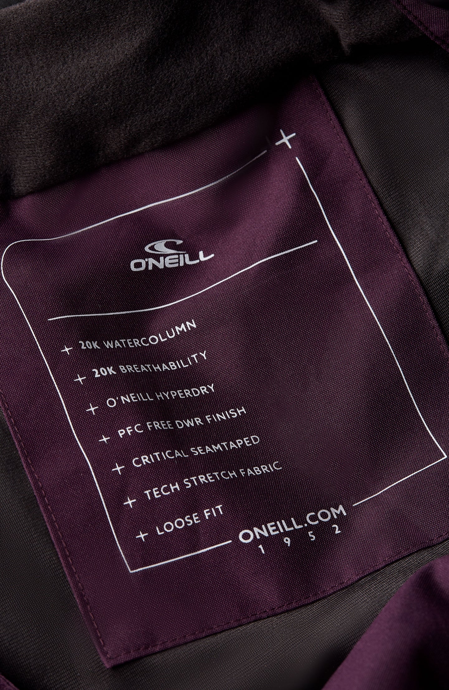 O'Riginals Bib Loose Snow Pants - Aubergine