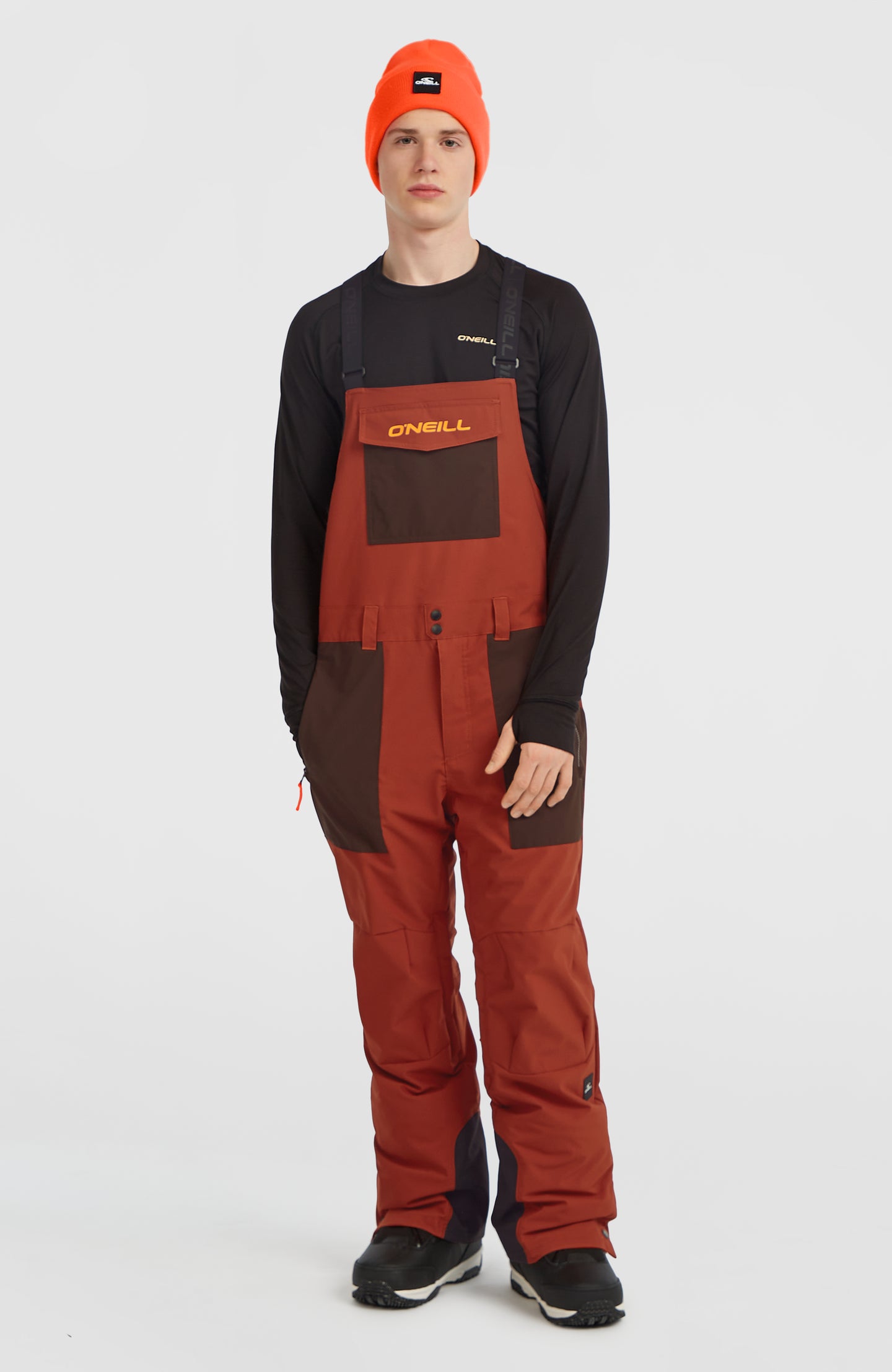 Fwc'Peak Bib Snow Pants - Bonfire Colour Block