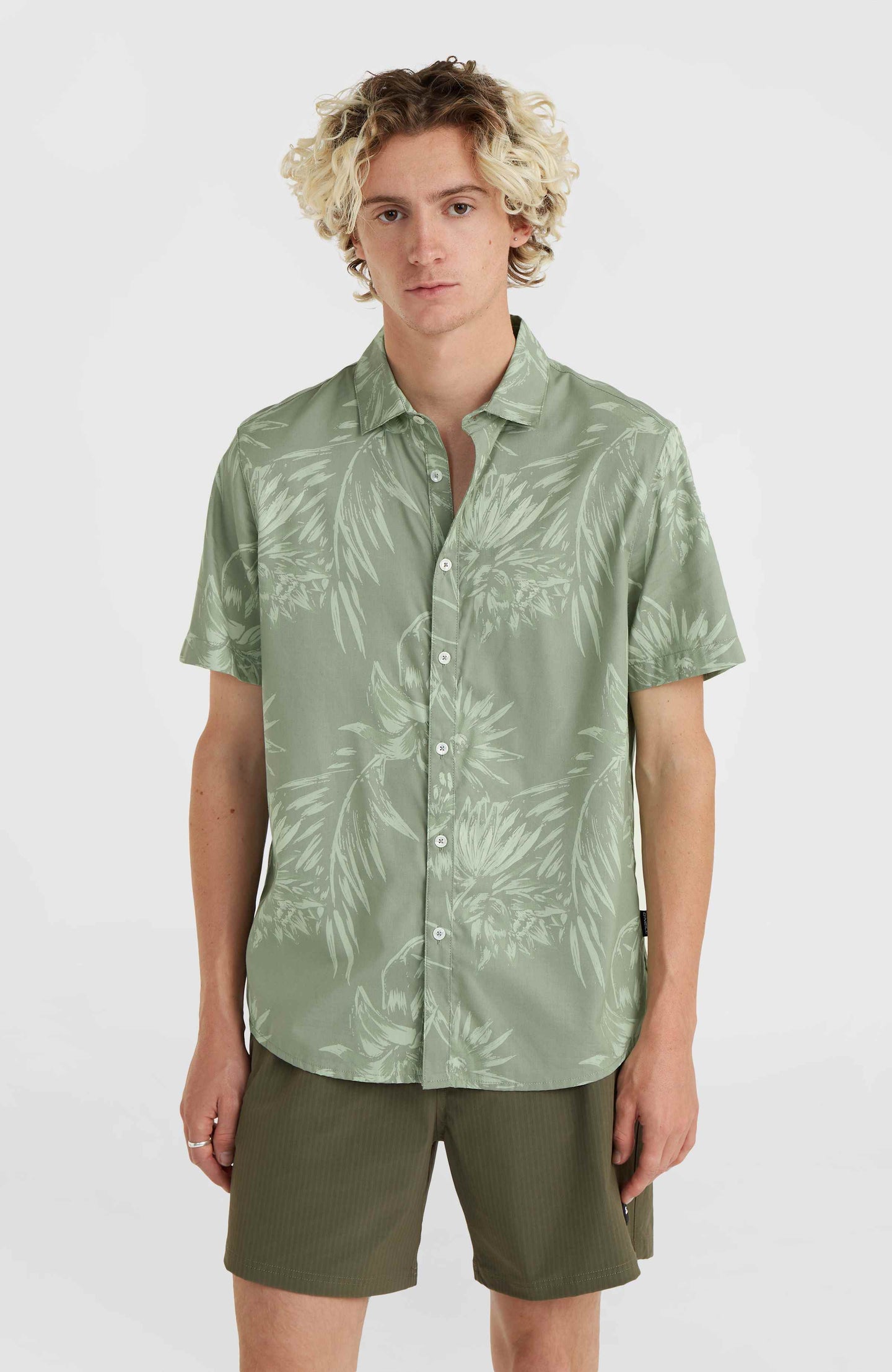 Mix & Match Floral Shirt - Green Tonal Tropicana