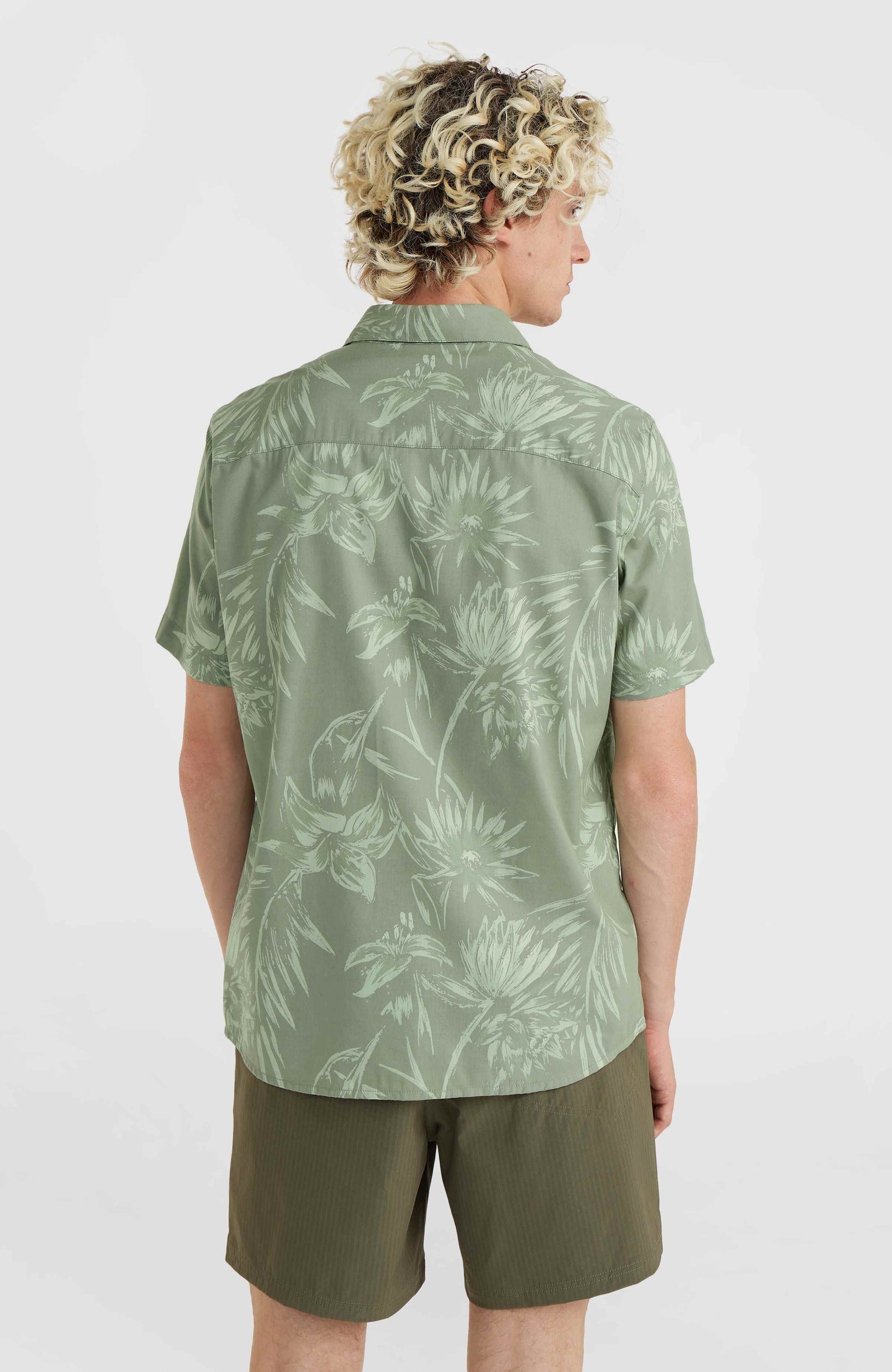 Mix & Match Floral Shirt - Green Tonal Tropicana