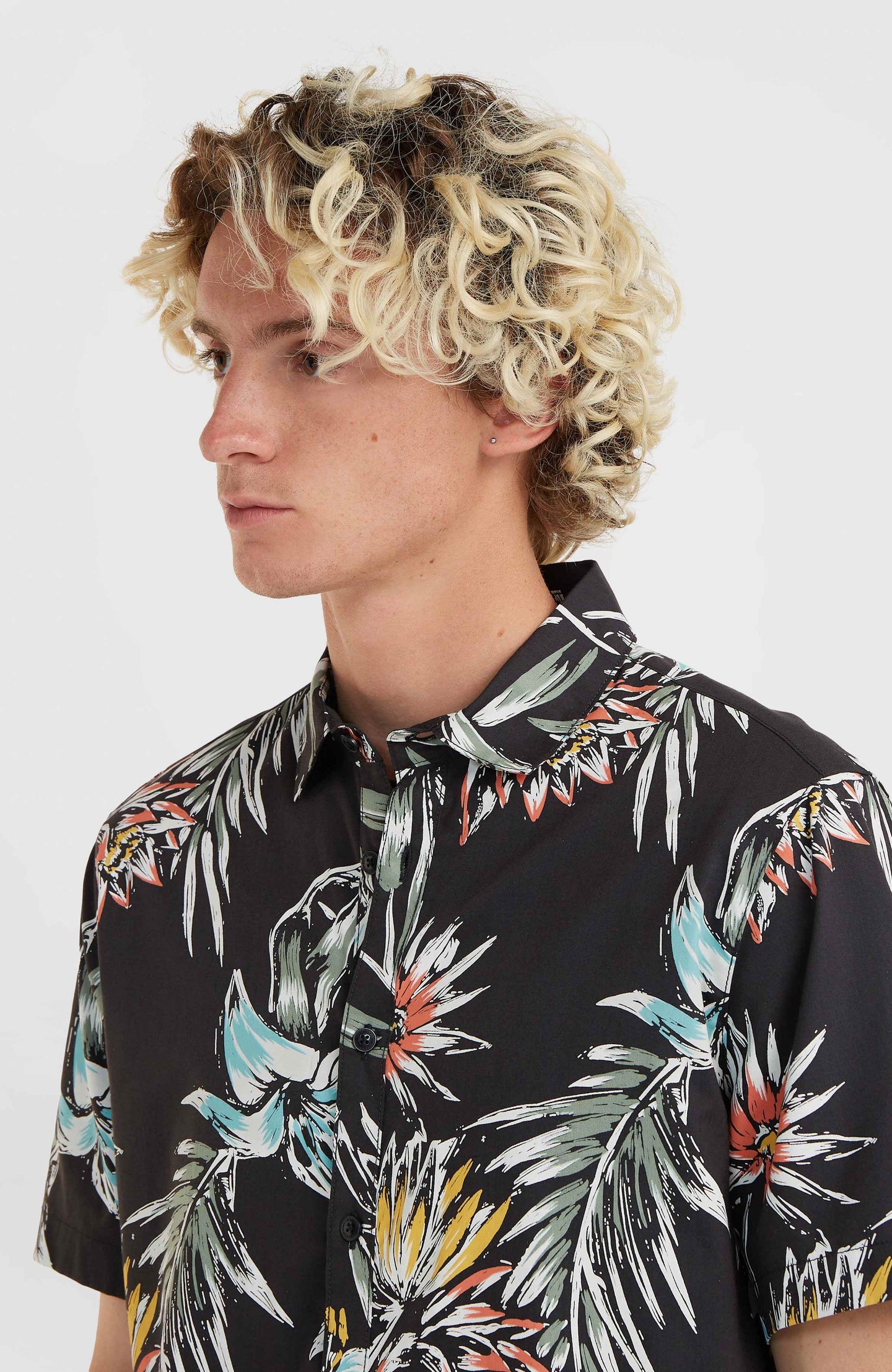 Mix & Match Floral Shirt - Black Tropicana