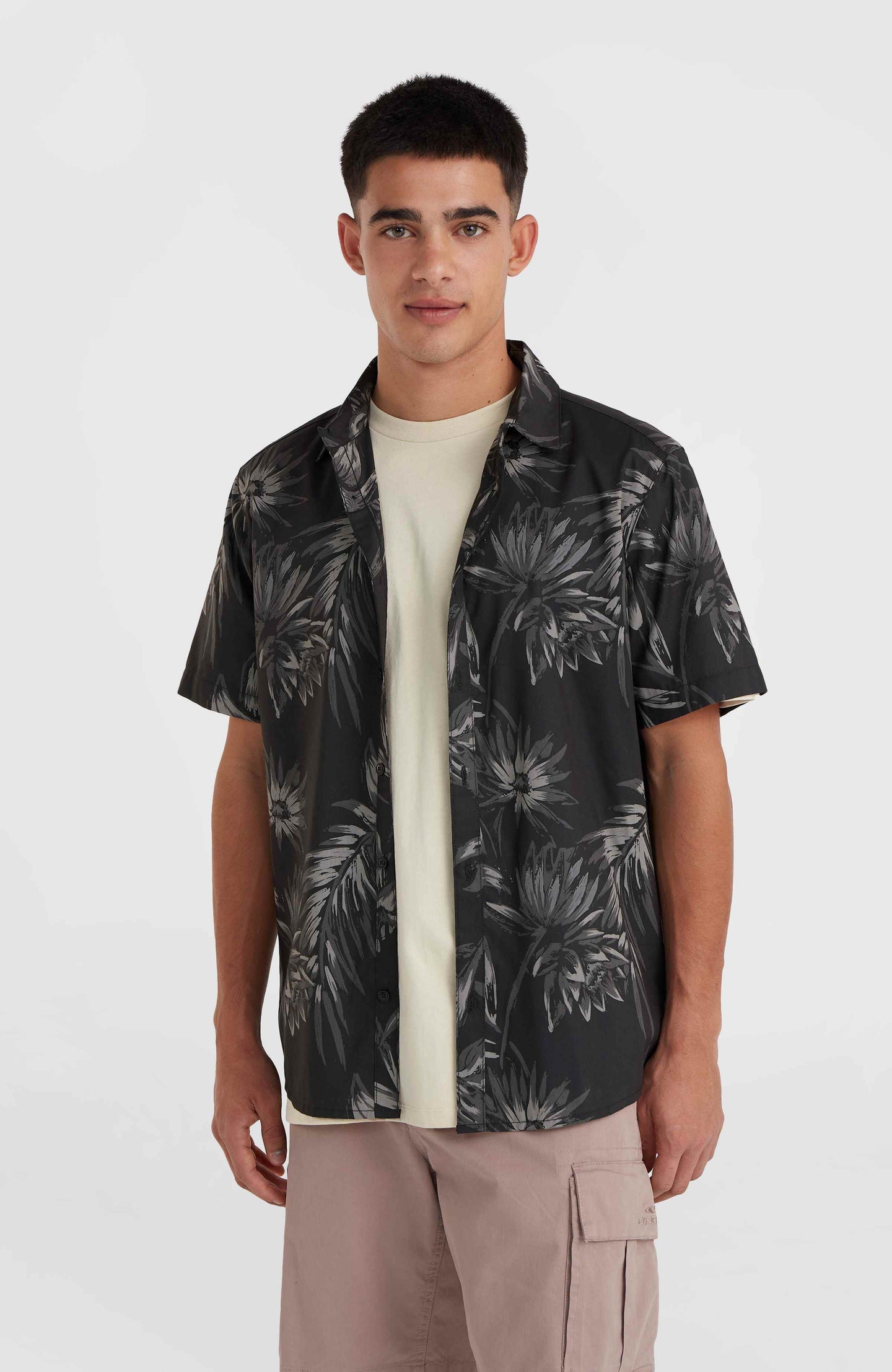 Mix & Match Floral Shirt - Black Tonal Tropican