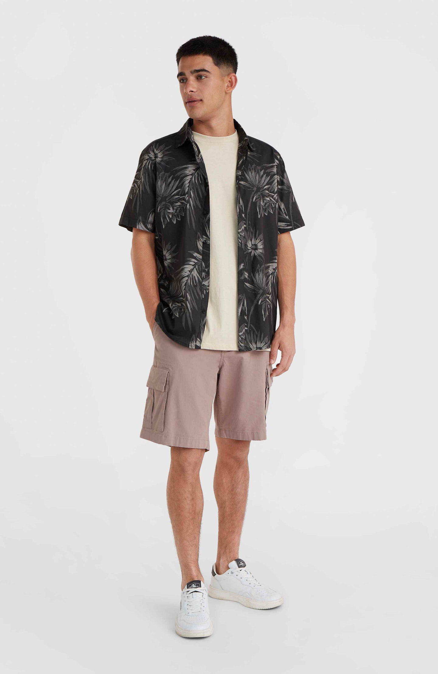 Mix & Match Floral Shirt - Black Tonal Tropican