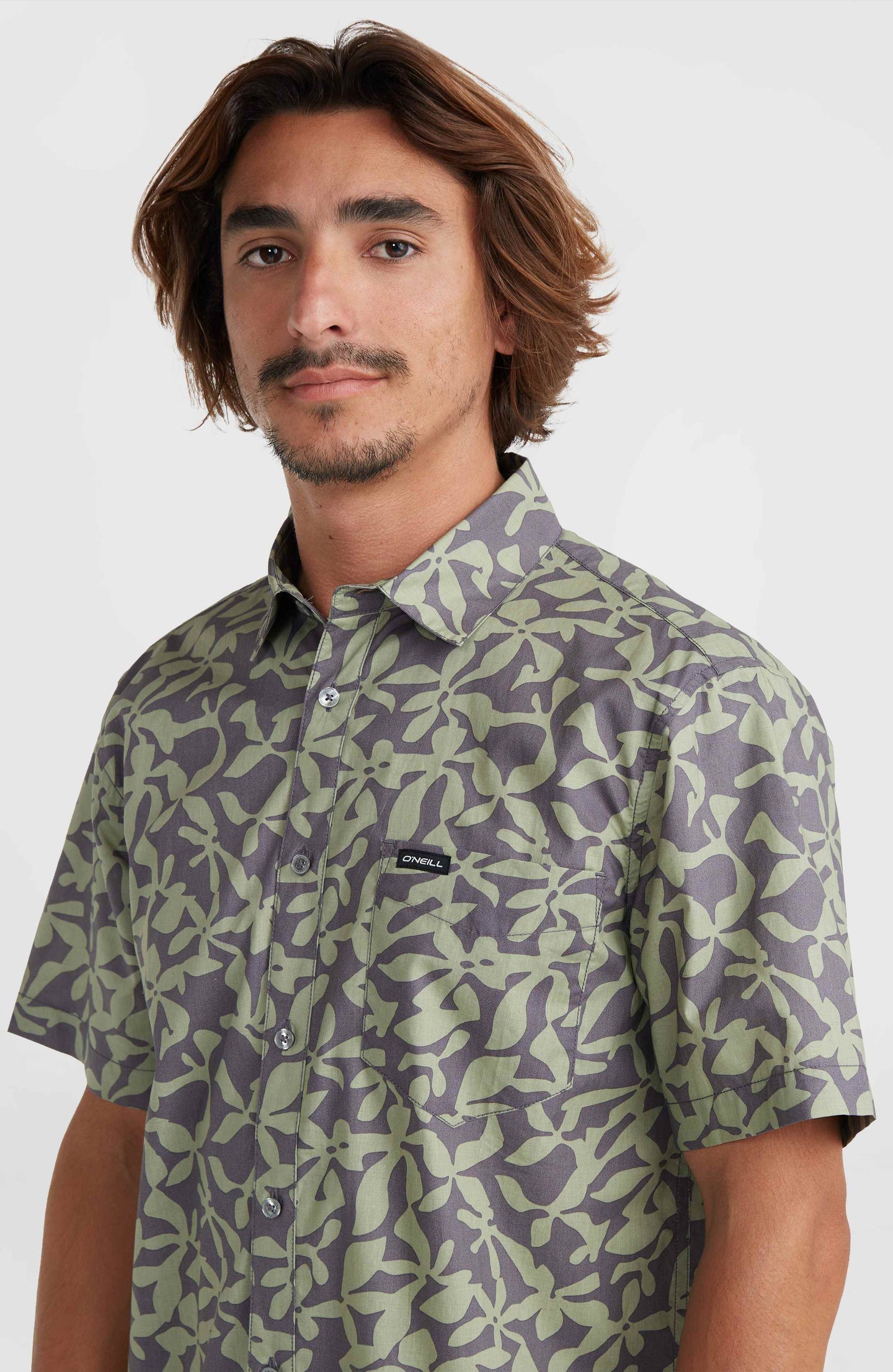 Og Eco S/Slv Standard Leaf Shirt - Green Seagrass